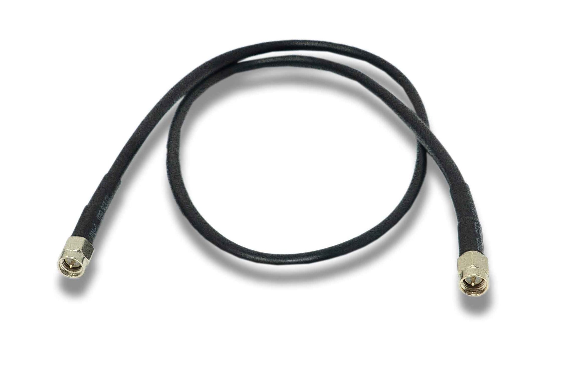 SYSTEM-S Koaxial Kabel 60 cm RG58 Stecker zu Stecker RG58C/U SMA