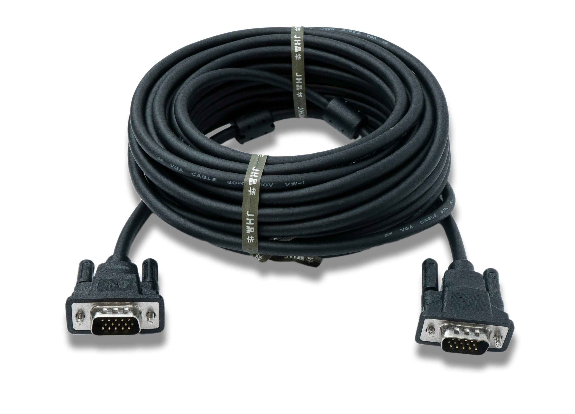 SYSTEM-S VGA Kabel 10 m HD15 Stecker zu Stecker Panel Mount Schraube DSub 15pin Adapter