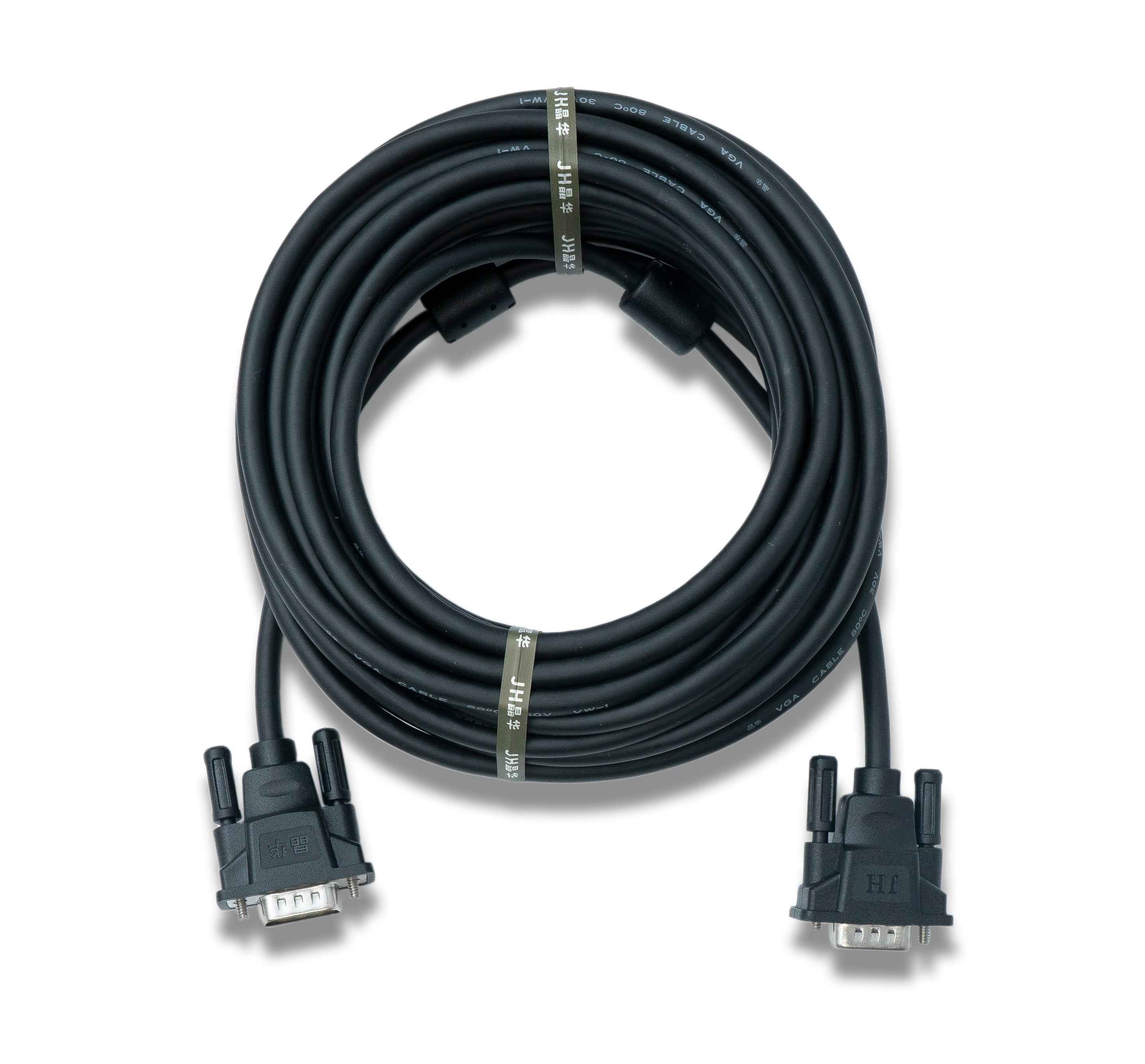 SYSTEM-S VGA Kabel 10 m HD15 Stecker zu Stecker Panel Mount Schraube DSub 15pin Adapter