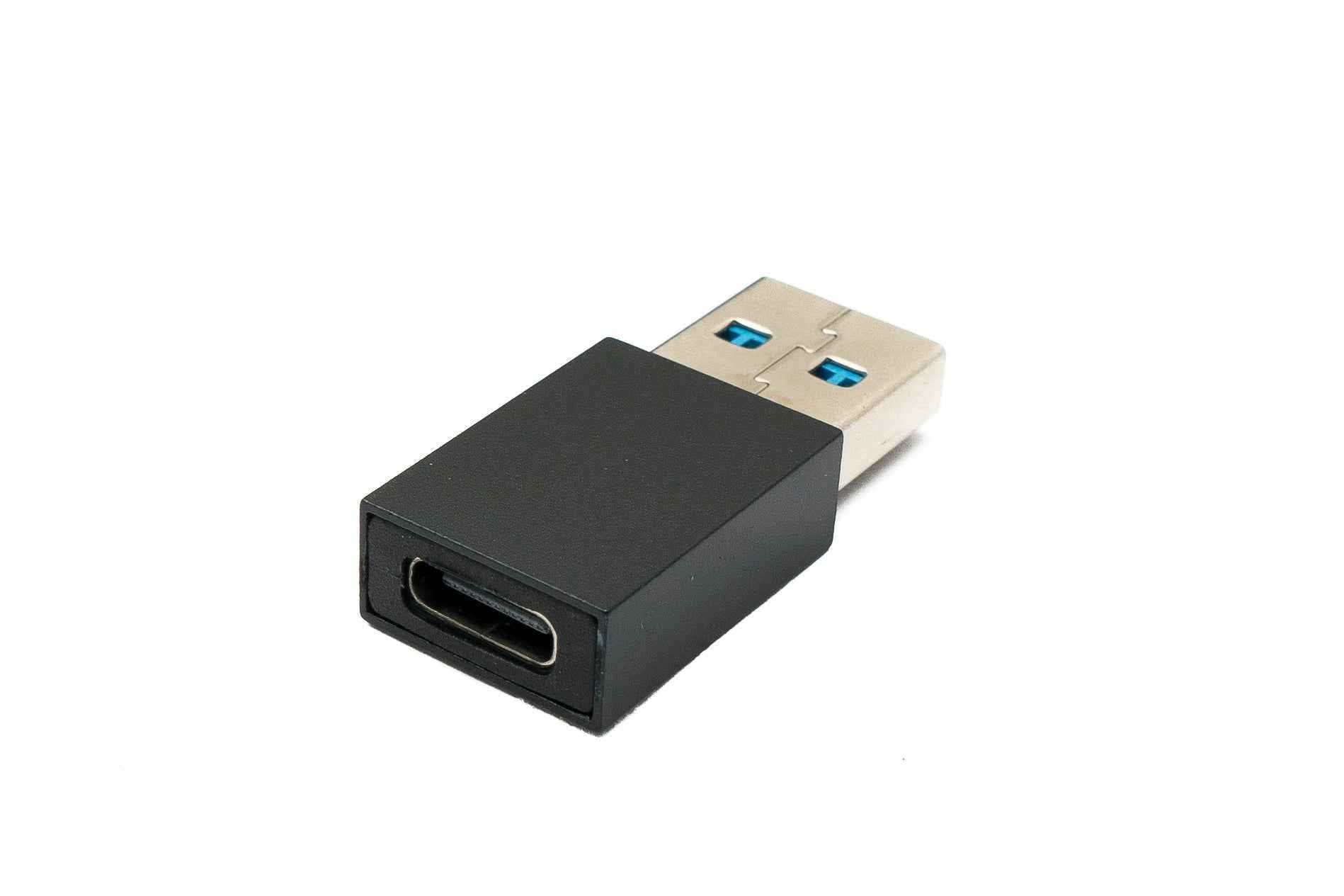SYSTEM-S USB 3.1 Adapter Typ C Buchse zu 3.0 A Stecker 5 Gbit/s 100W in Schwarz