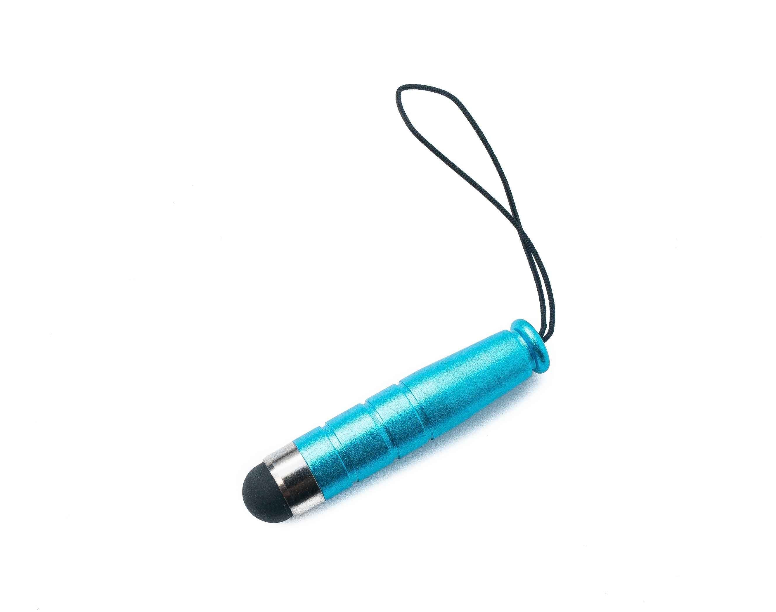 SYSTEM-S Mini Stylus Touch Pen kapazitiver Bildschirm Eingabe Stift in Hellblau für Smartphone Tablet
