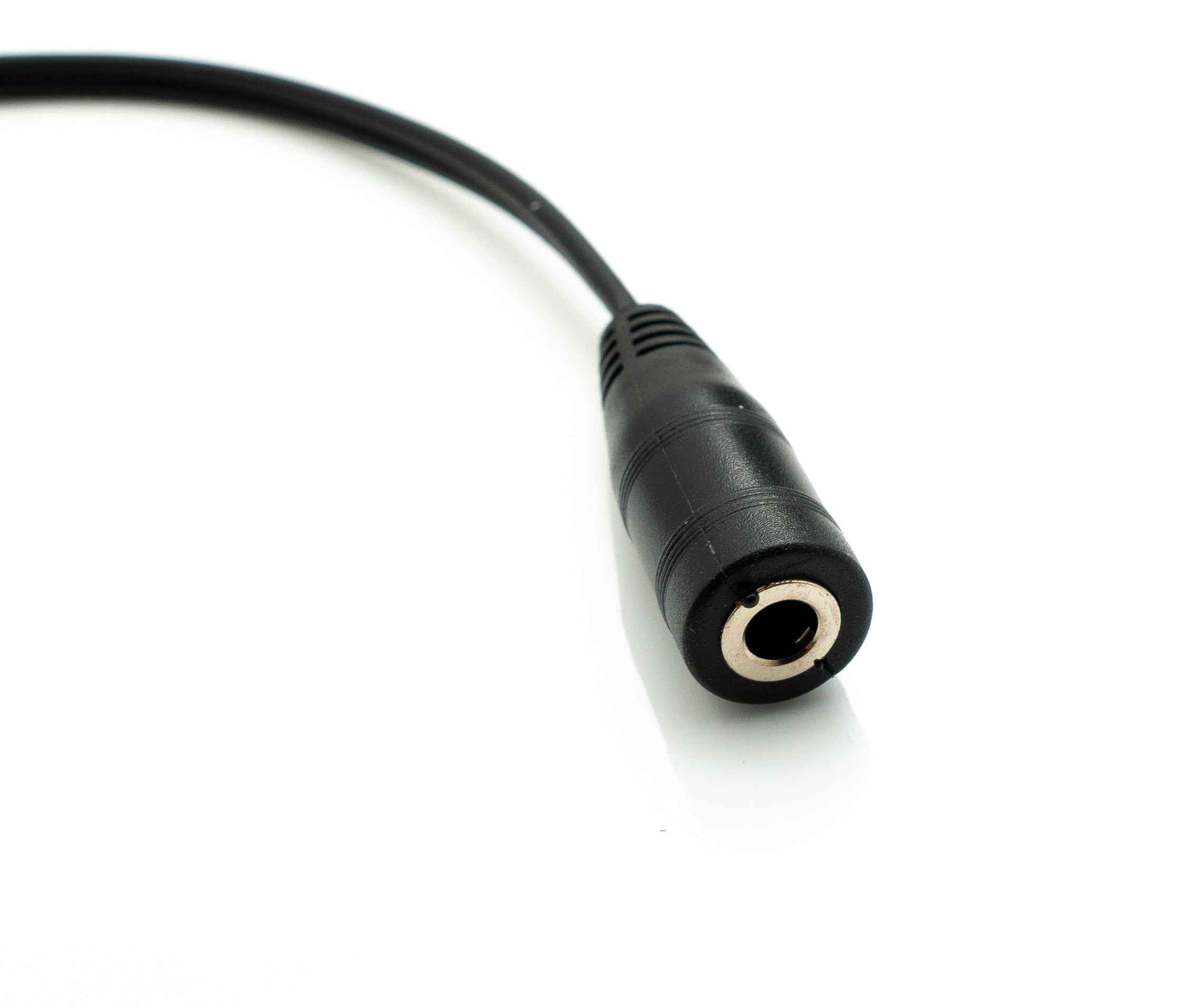 SYSTEM-S Audio Y Kabel 20 cm Stereo AUX Klinke 3,5mm Buchse zu 2x Stecker Adapter Schwarz
