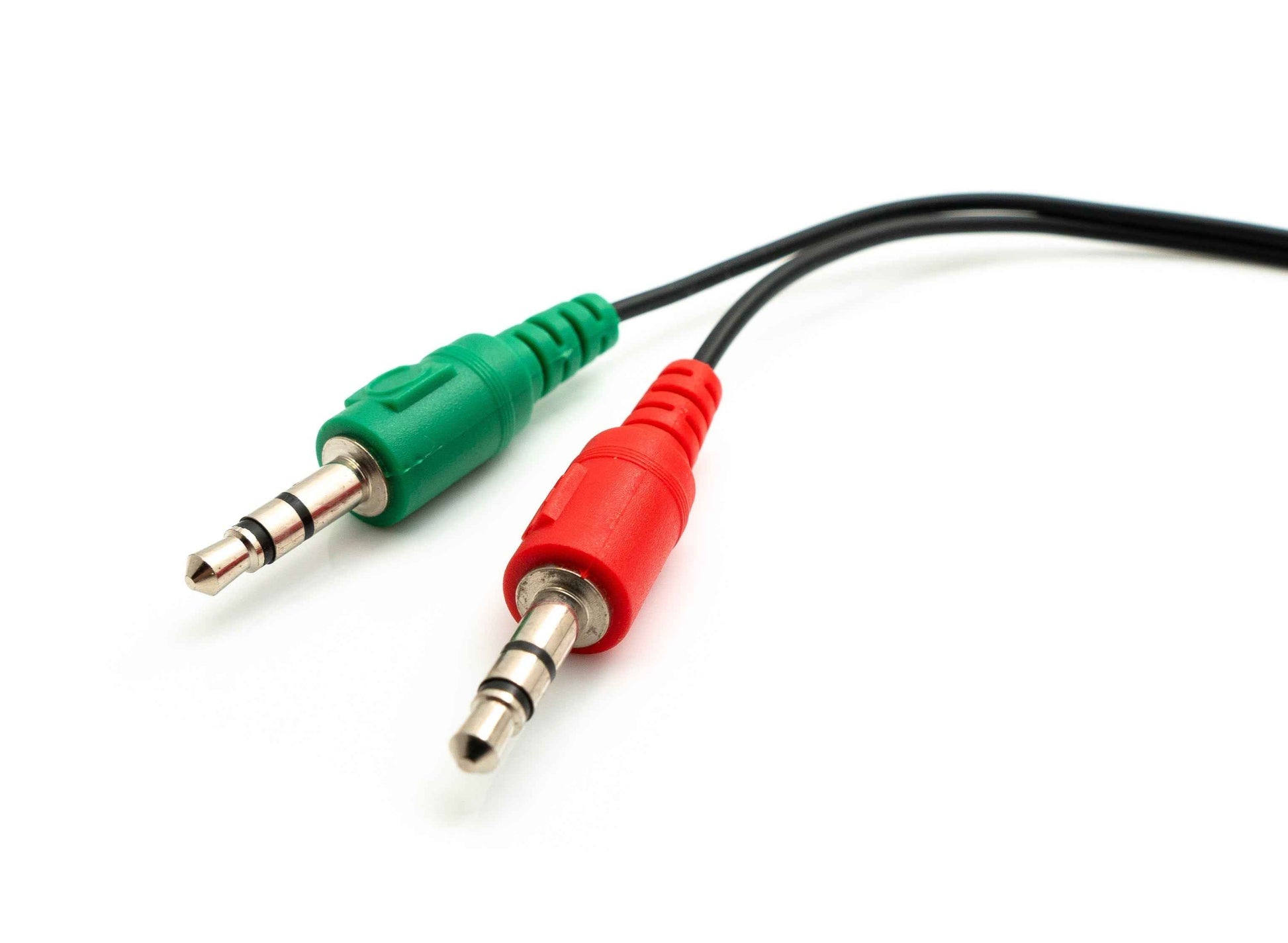 SYSTEM-S Audio Y Kabel 20 cm Stereo AUX Klinke 3,5mm Buchse zu 2x Stecker Adapter Schwarz