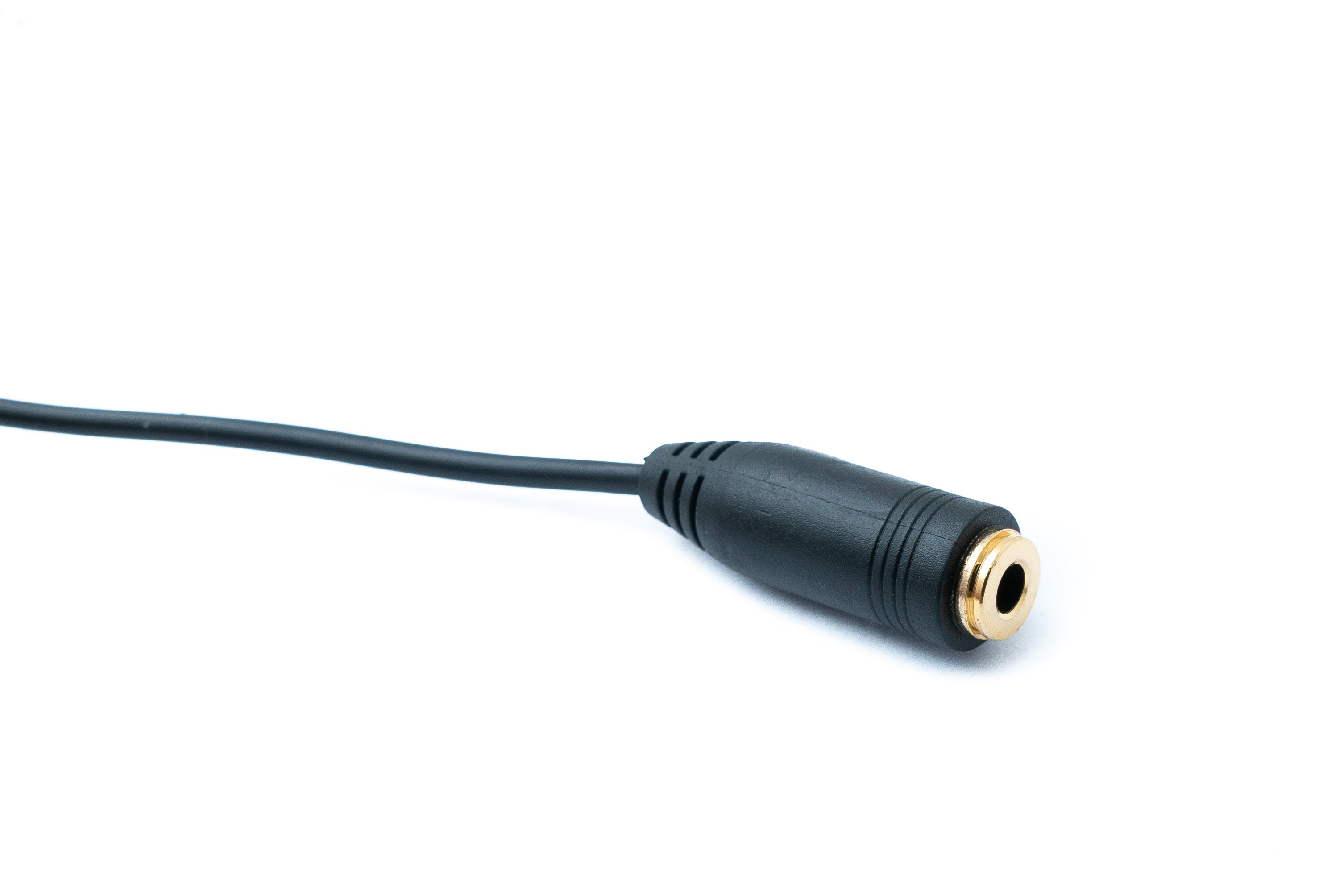 Audiokabel Stereo AUX Klinke 3,5 mm Stecker zu Buchse Winkel 17 cm schwarz