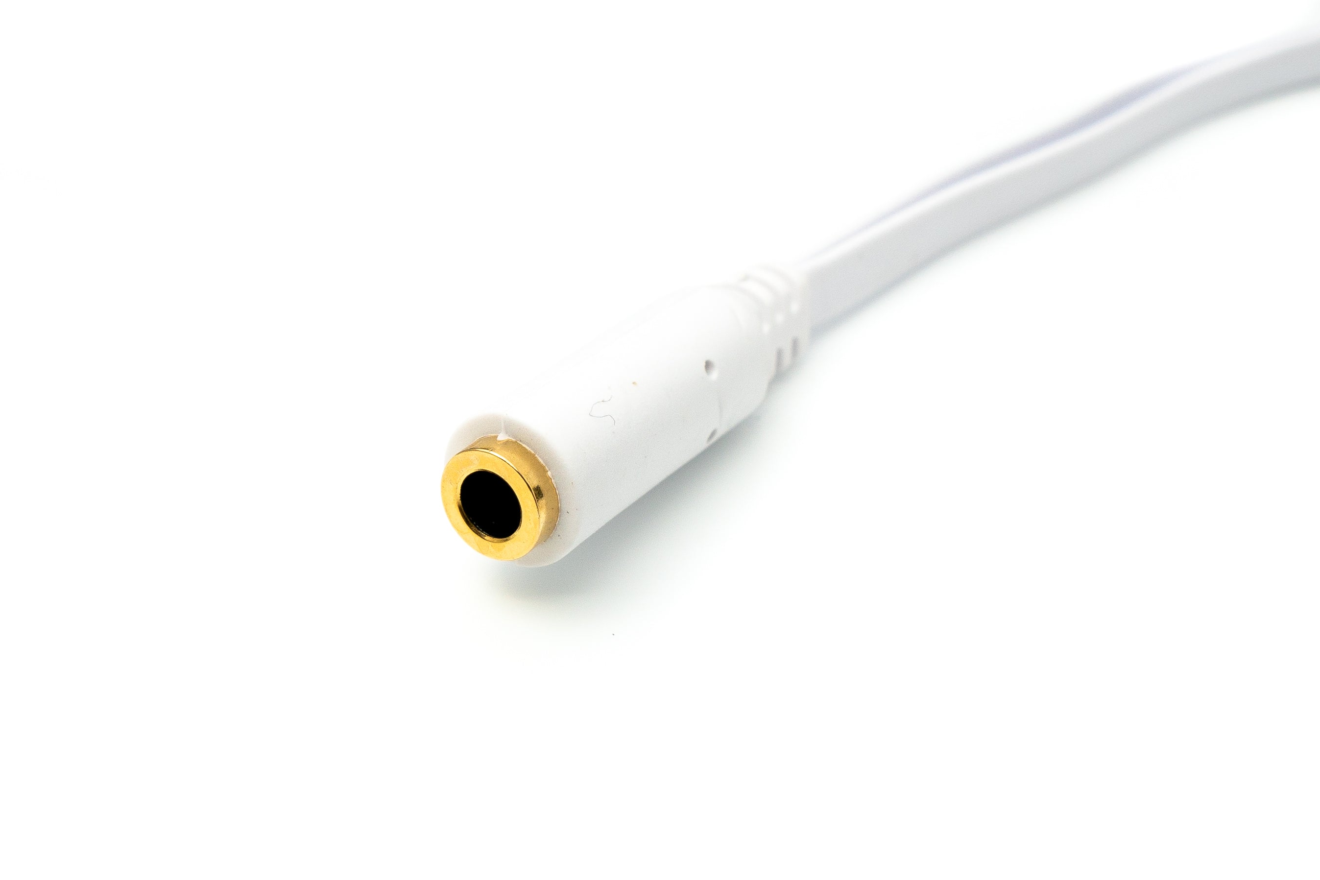Audio Y-Kabel 20 cm 3,5 mm Klinke Buchse auf 2x Stecker flach weiß 81645207
