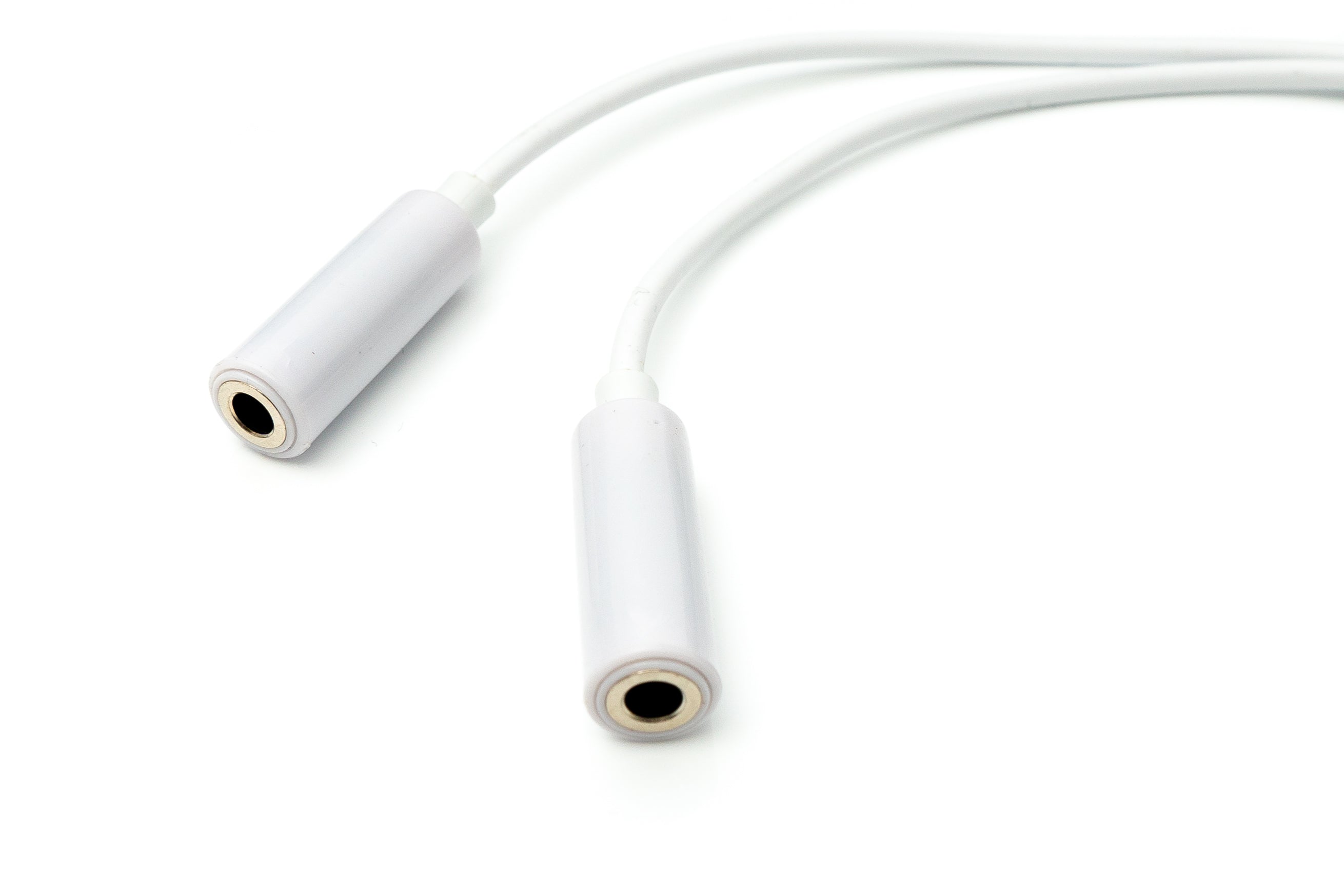 Audio Y-Kabel 20 cm 3,5 mm Klinke Stecker zu 2x Buchse Adapter weiß 81645136
