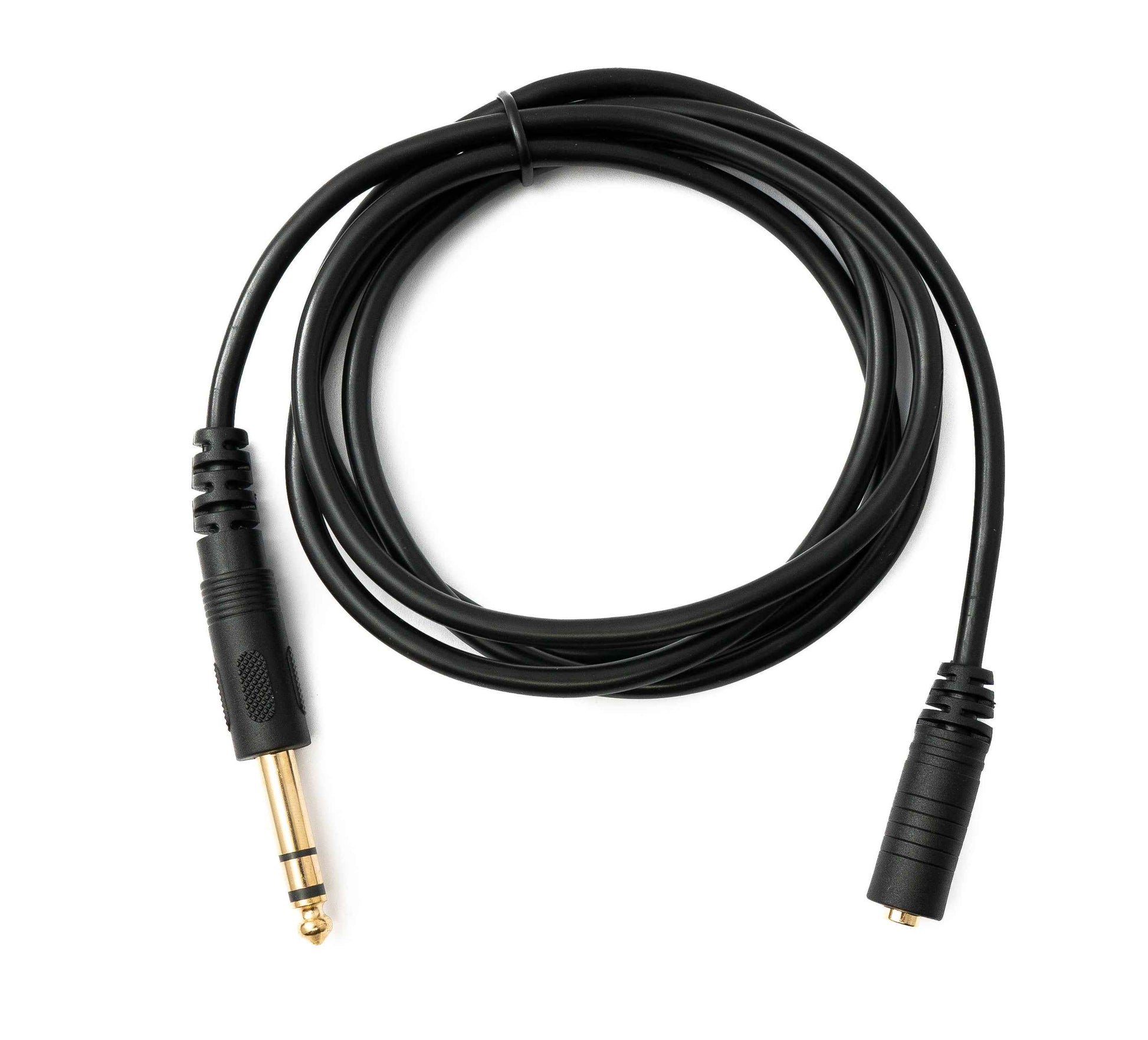 SYSTEM-S Audio Kabel 150 cm Stereo AUX Klinke 6,35 mm Stecker zu 3,5 mm Buchse Schwarz