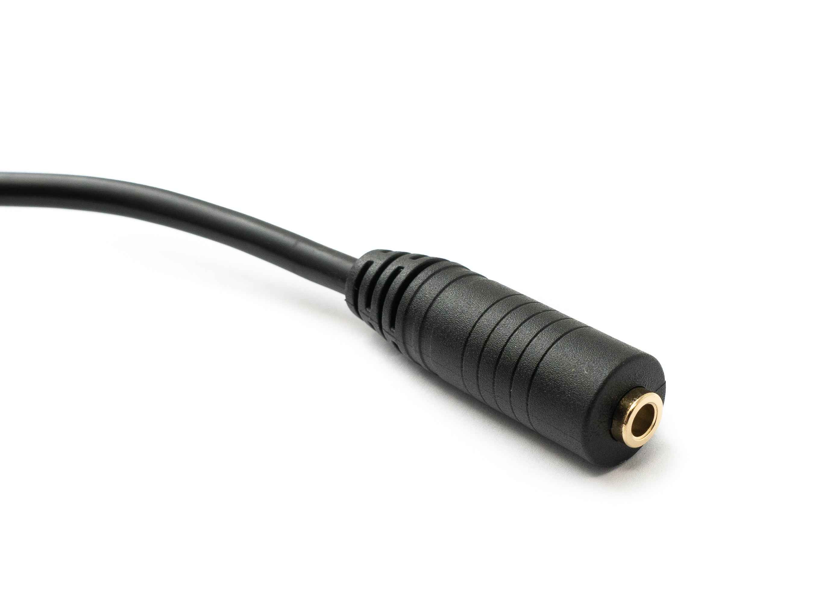 SYSTEM-S Audio Kabel 150 cm Stereo AUX Klinke 6,35 mm Stecker zu 3,5 mm Buchse Schwarz