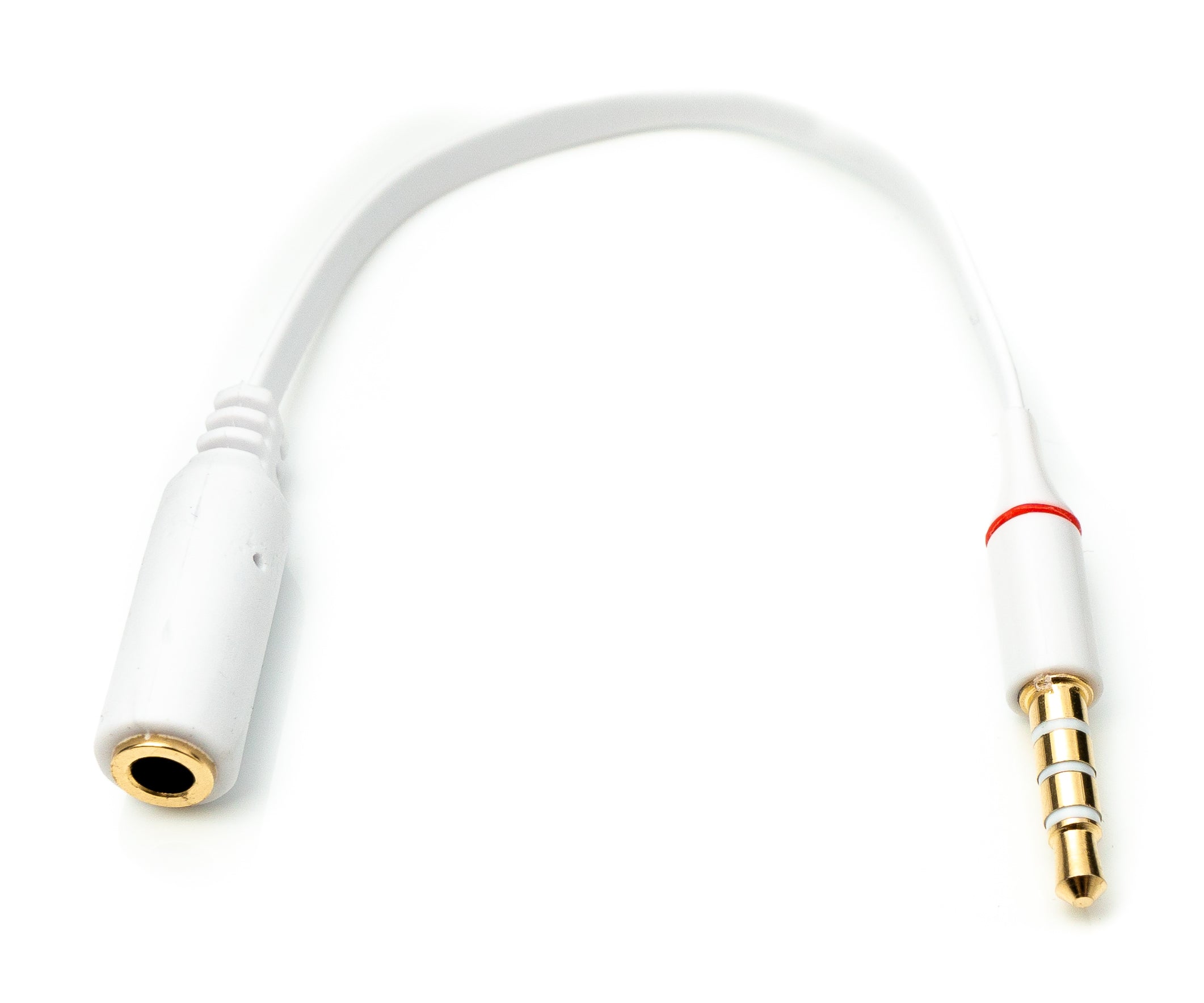 Audiokabel 3,5 mm Klinke Stereo 15 cm flach weiß 81546941 | System-S