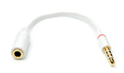 Audiokabel 3,5 mm Klinke Stereo 15 cm flach weiß 81546941 | System-S