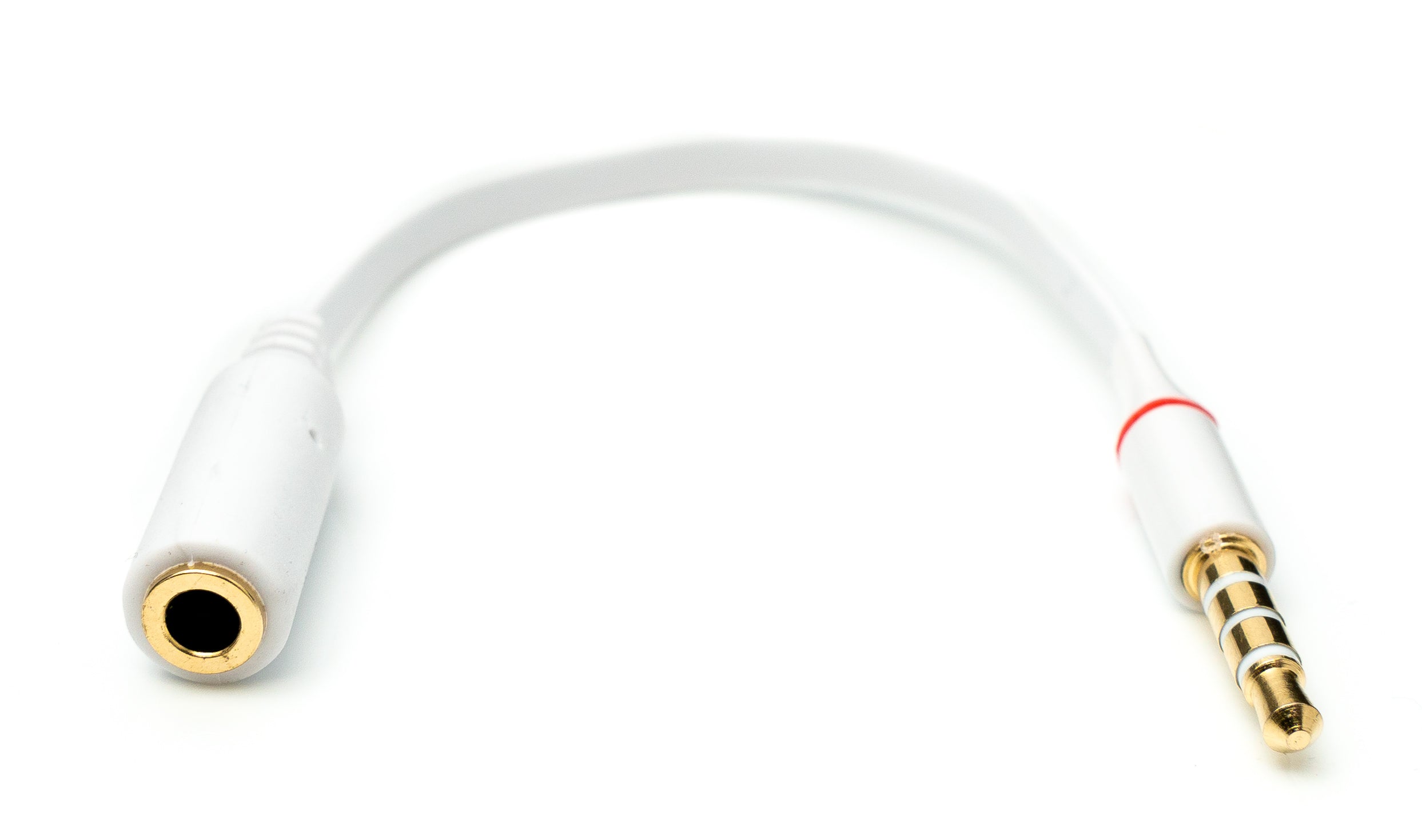 Audiokabel 3,5 mm Klinke Stereo 15 cm flach weiß 81546941 | System-S
