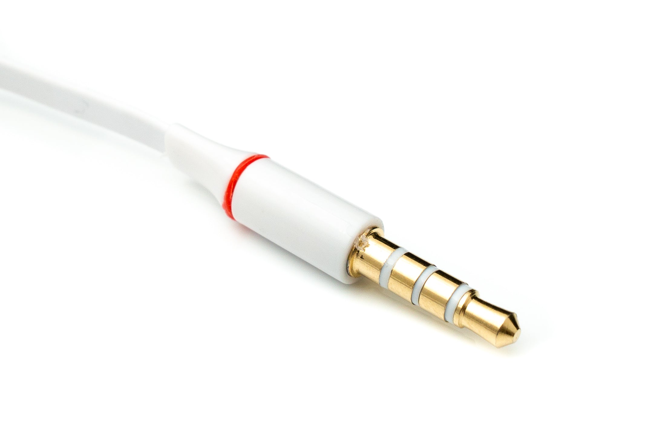 Audiokabel 3,5 mm Klinke Stereo 15 cm flach weiß 81546941 | System-S