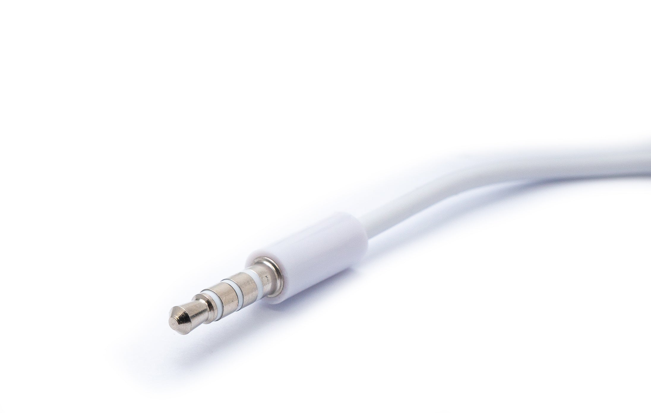 Audio Kabel 100 cm Stereo AUX Klinke 3,5 mm Stecker zu Stecker in Weiß