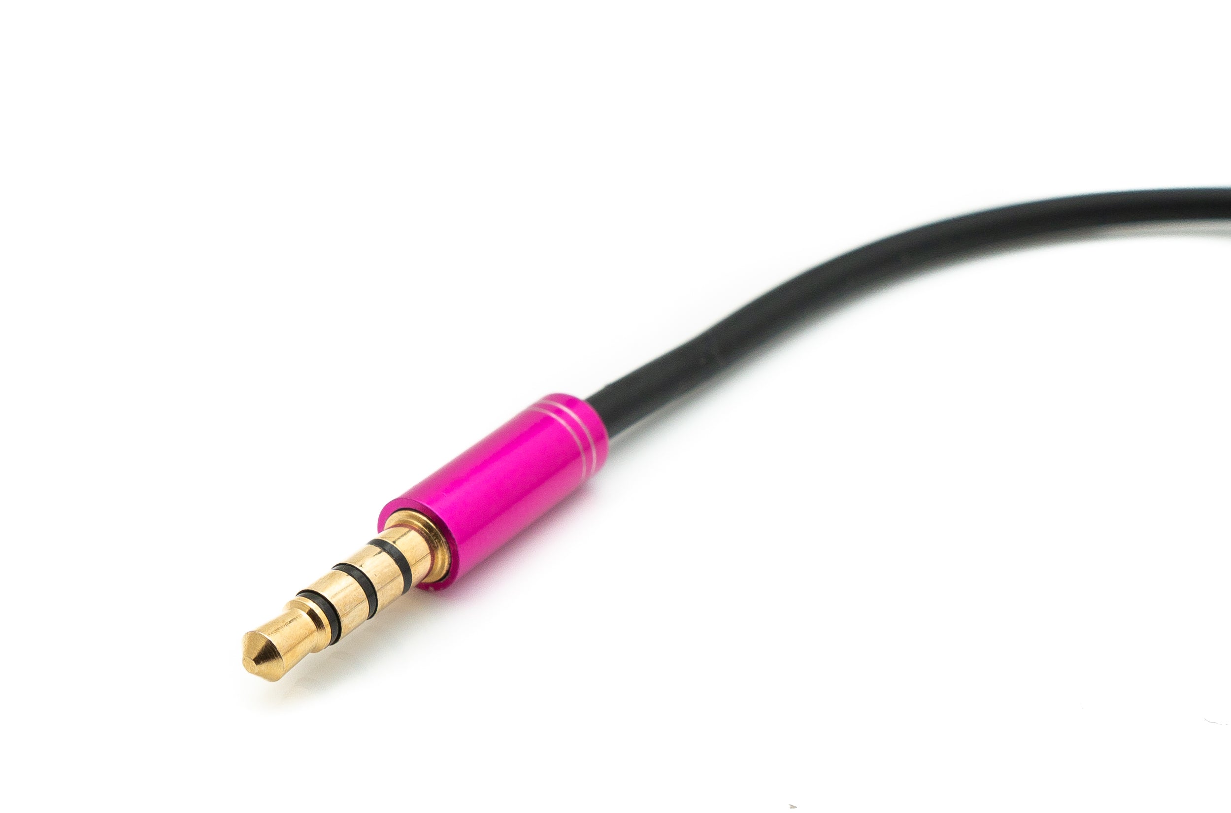 Audio Y-Kabel 3,5 mm Klinke Stecker zu 2x Buchse 20 cm pink 81640534 | System-S
