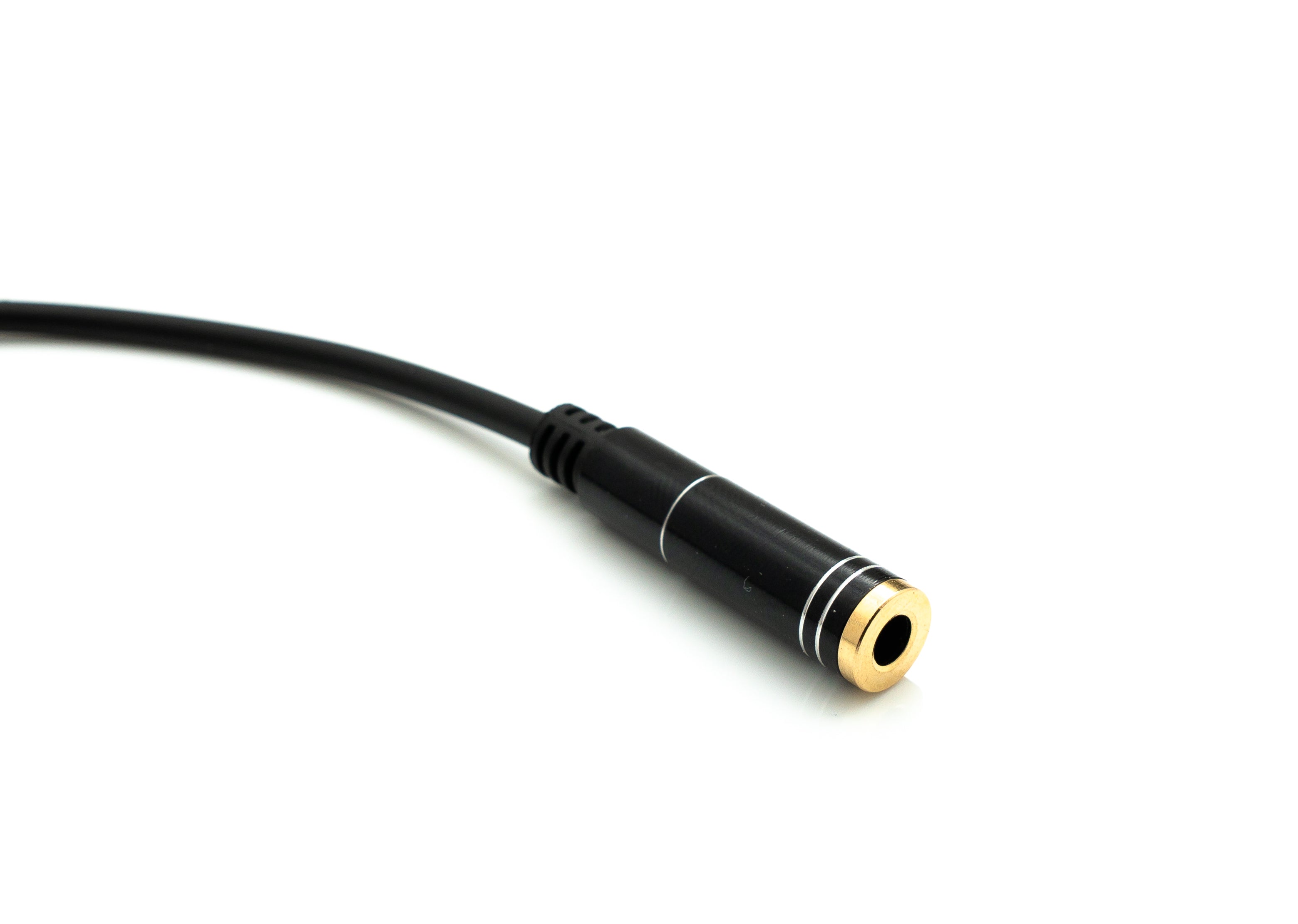 Audio Kabel 20 cm Stereo AUX Klinke 3,5 mm Buchse zu Buchse schwarz 81546964