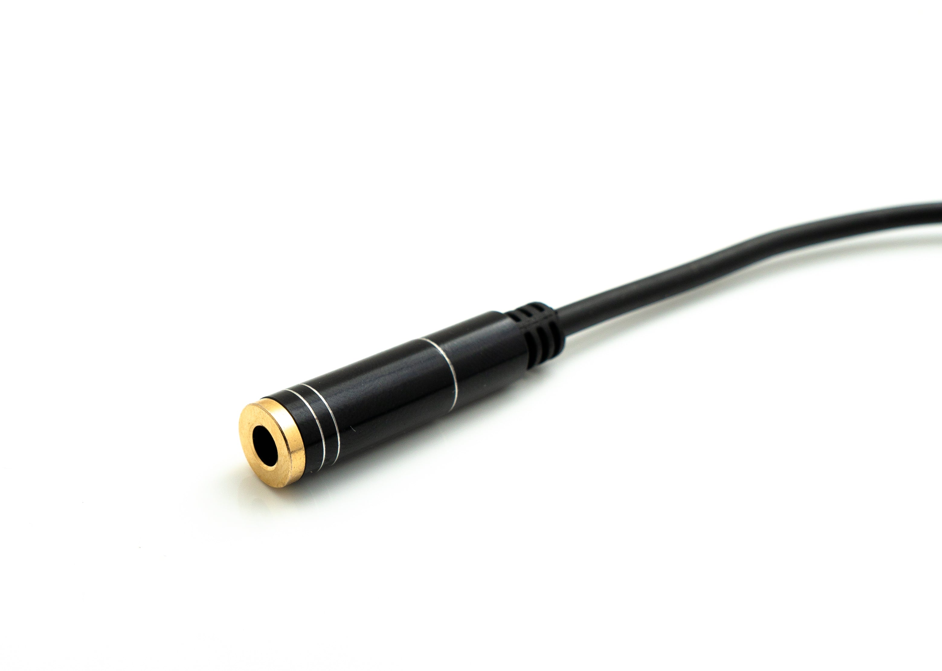 Audio Kabel 20 cm Stereo AUX Klinke 3,5 mm Buchse zu Buchse schwarz 81546964