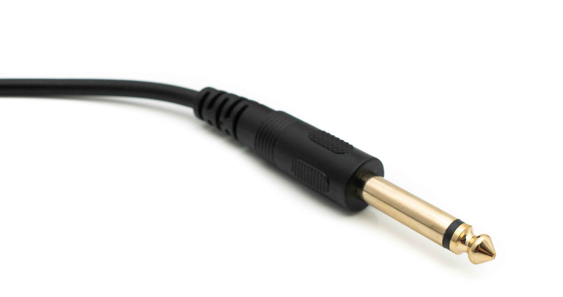 SYSTEM-S Audio Kabel 150 cm Stereo AUX Klinke 6,35 mm Stecker zu Stecker in Schwarz