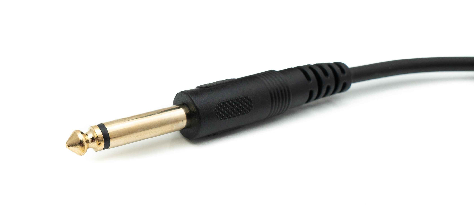 SYSTEM-S Audio Kabel 150 cm Stereo AUX Klinke 6,35 mm Stecker zu Stecker in Schwarz
