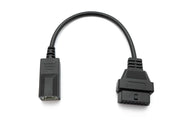 SYSTEM-S OBD Kabel 30 cm OBD 2 Buchse für Honda 3pin in Schwarz für Auto Diagnose