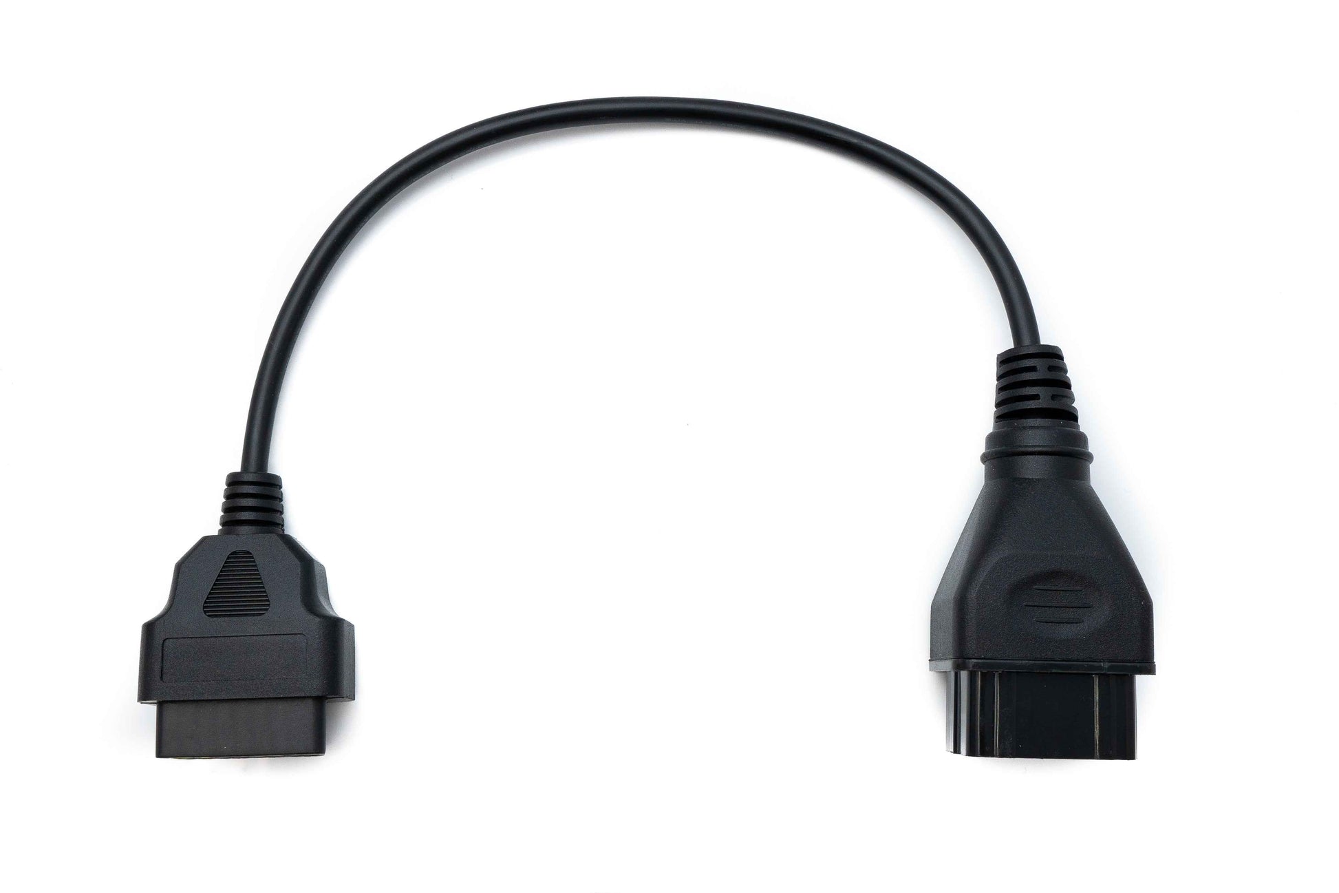 SYSTEM-S OBD Kabel 40 cm OBD 2 Buchse für Renault 12pin in Schwarz für Auto Diagnose