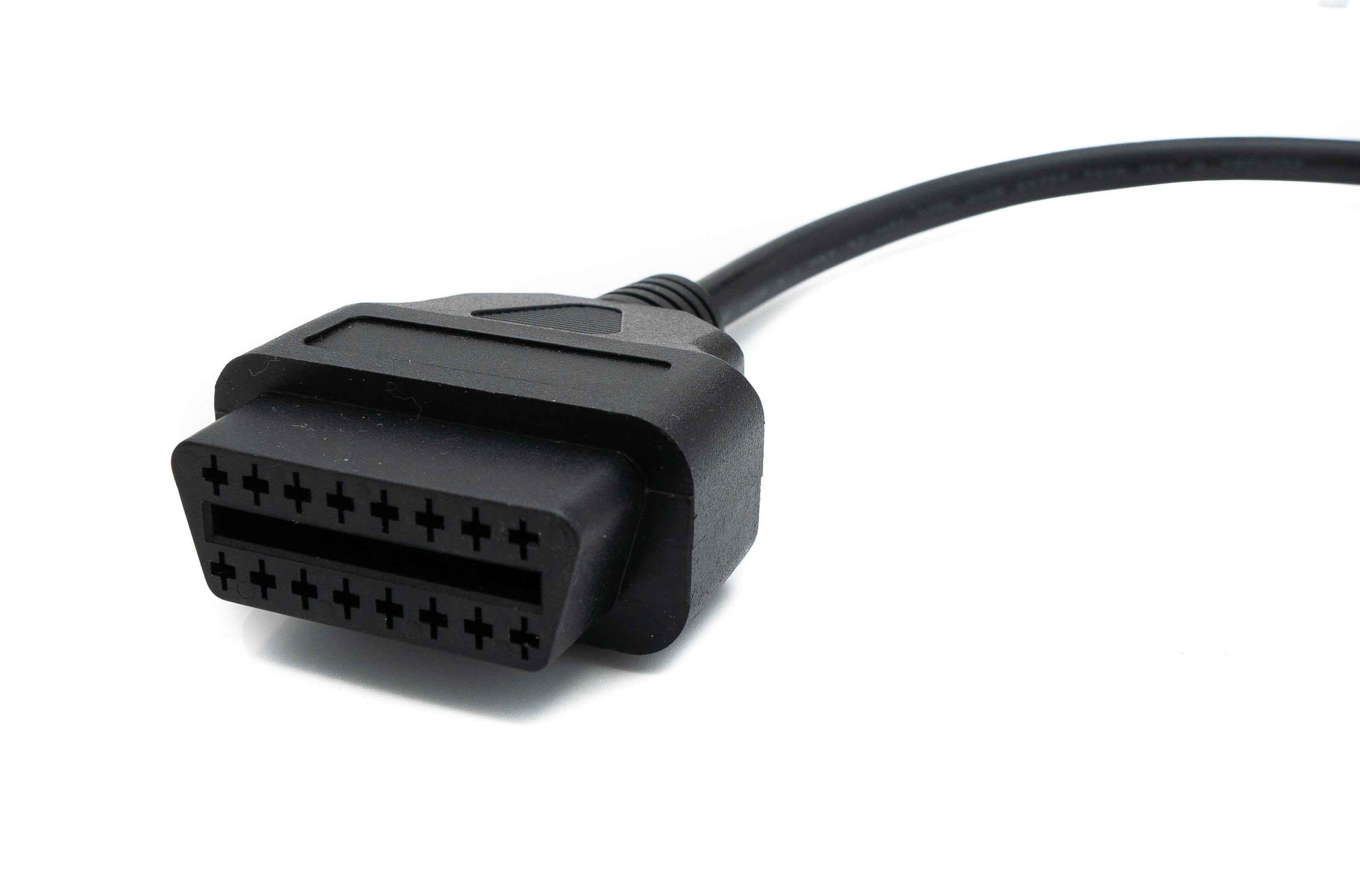 SYSTEM-S OBD Kabel 40 cm OBD 2 Buchse für Renault 12pin in Schwarz für Auto Diagnose