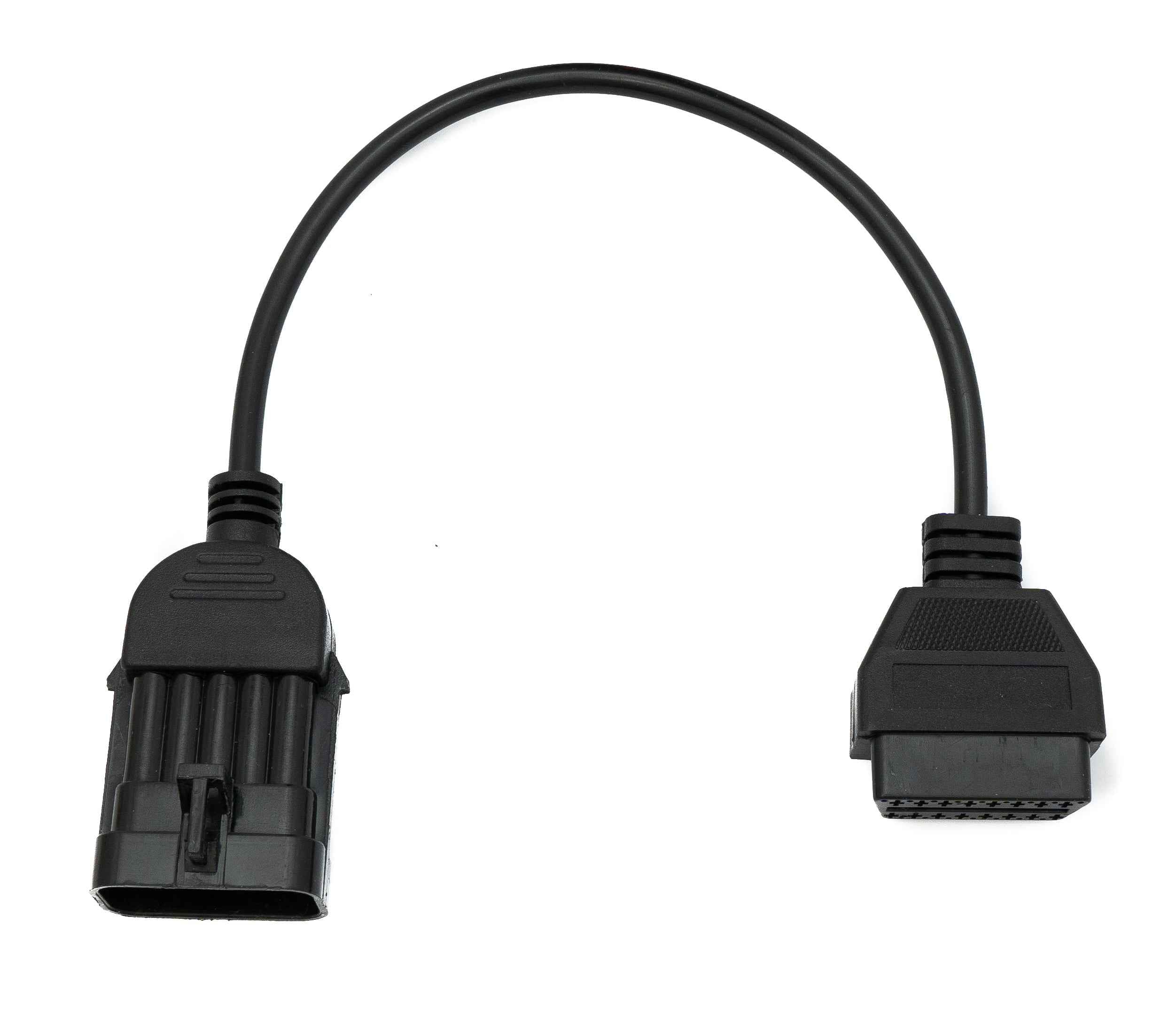 SYSTEM-S OBD Kabel 30 cm OBD 2 Buchse für Opel 10pin in Schwarz für Auto Diagnose