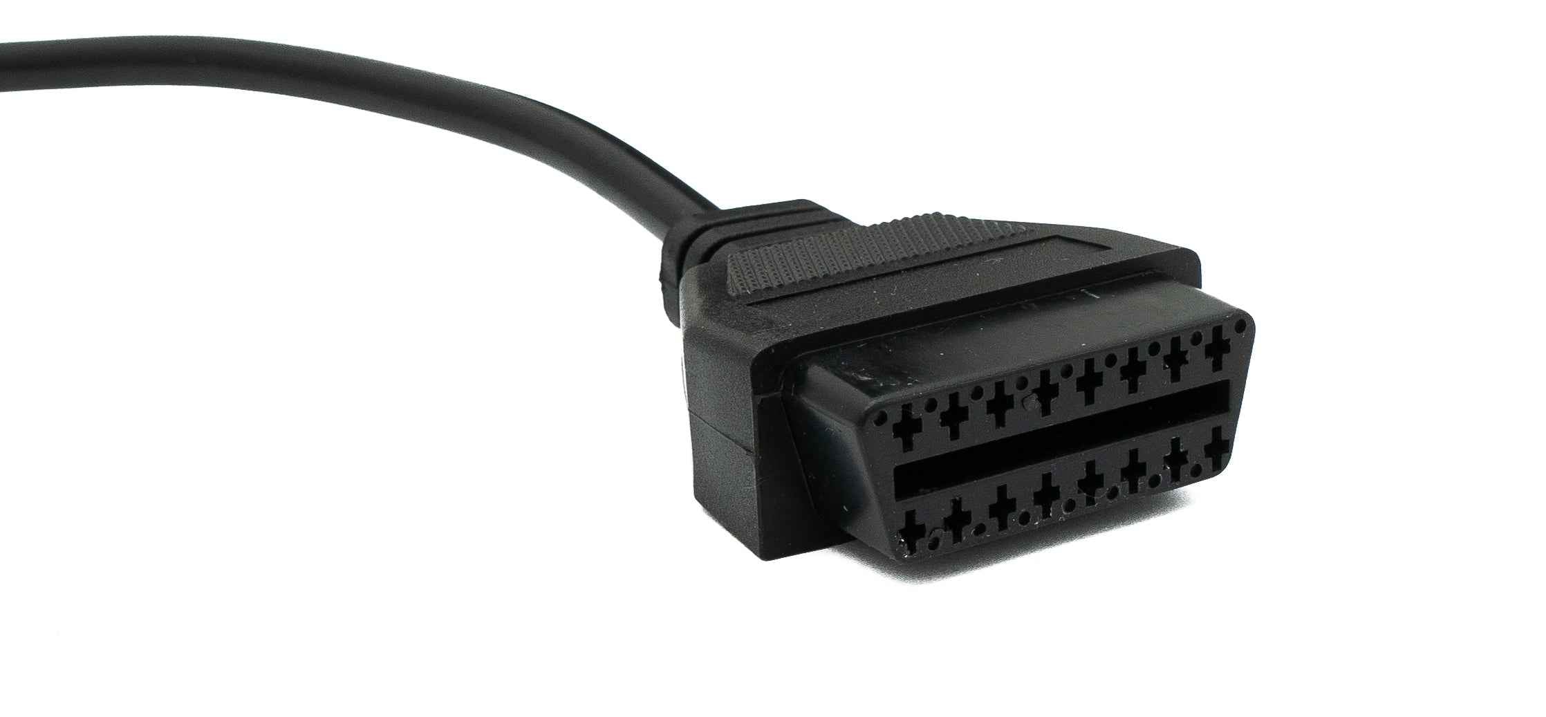 SYSTEM-S OBD Kabel 30 cm OBD 2 Buchse für Opel 10pin in Schwarz für Auto Diagnose