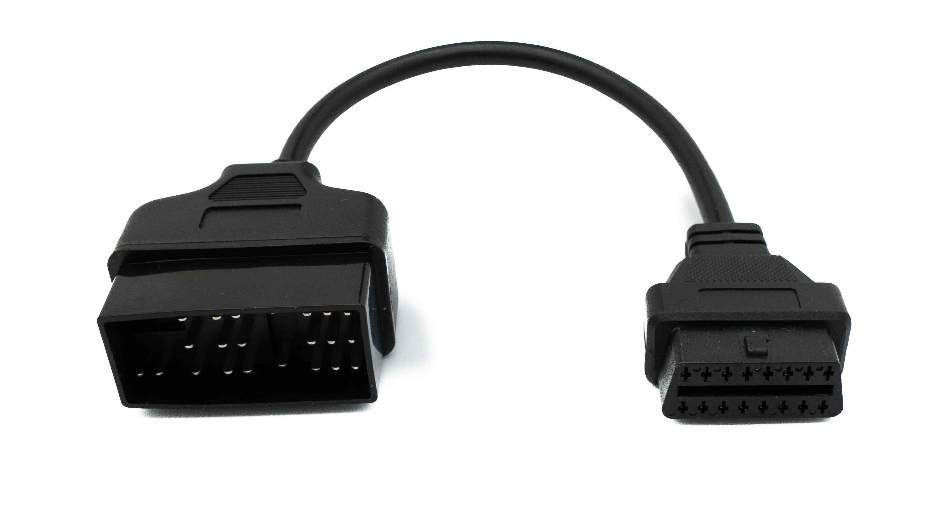 SYSTEM-S OBD Kabel 20 cm OBD 2 Buchse für Toyota 22pin in Schwarz Adapter Auto Diagnose