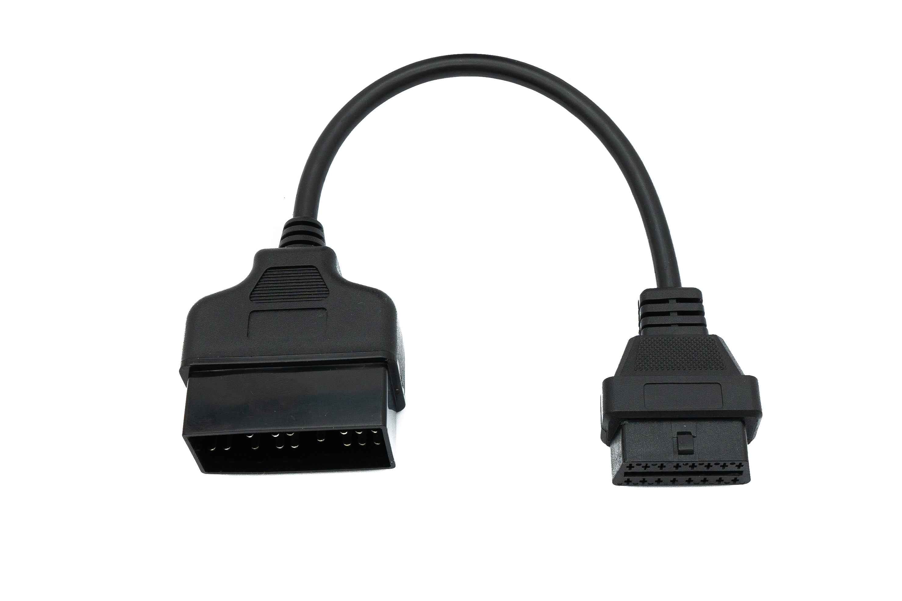 SYSTEM-S OBD Kabel 20 cm OBD 2 Buchse für Toyota 22pin in Schwarz Adapter Auto Diagnose