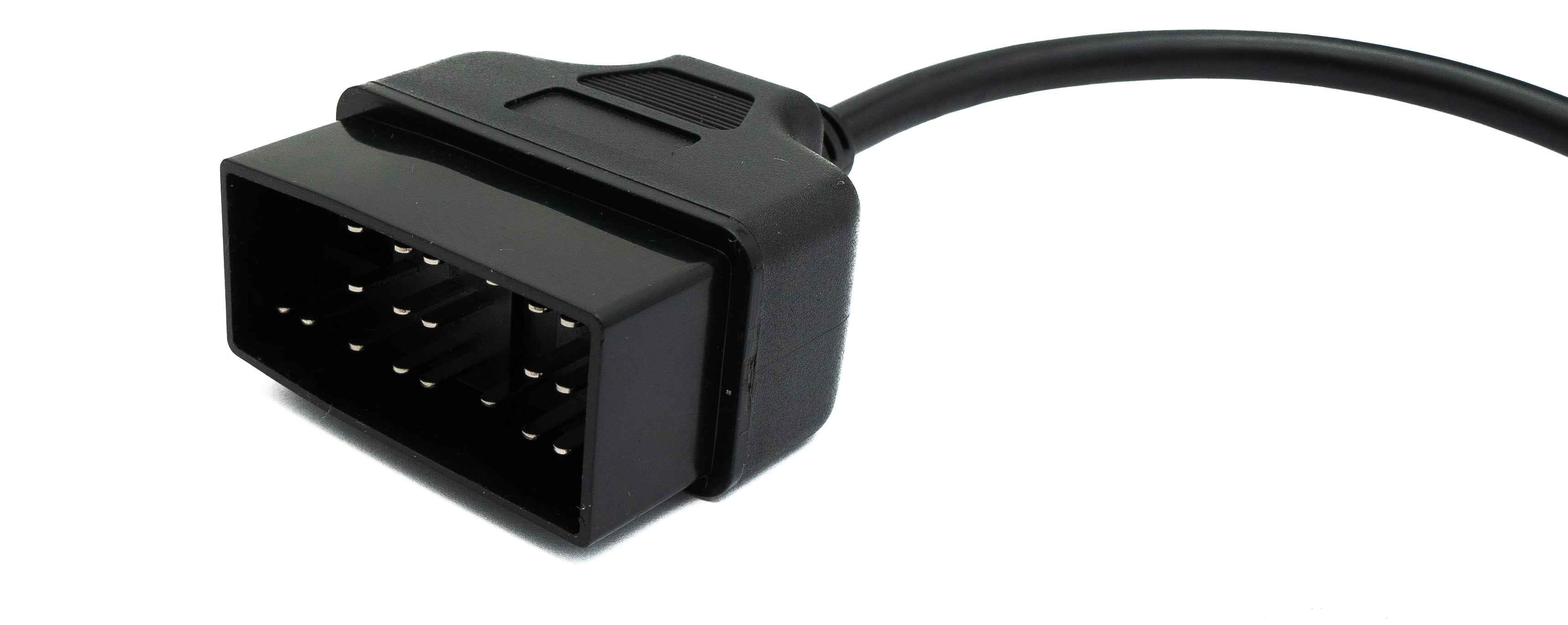 SYSTEM-S OBD Kabel 20 cm OBD 2 Buchse für Toyota 22pin in Schwarz Adapter Auto Diagnose