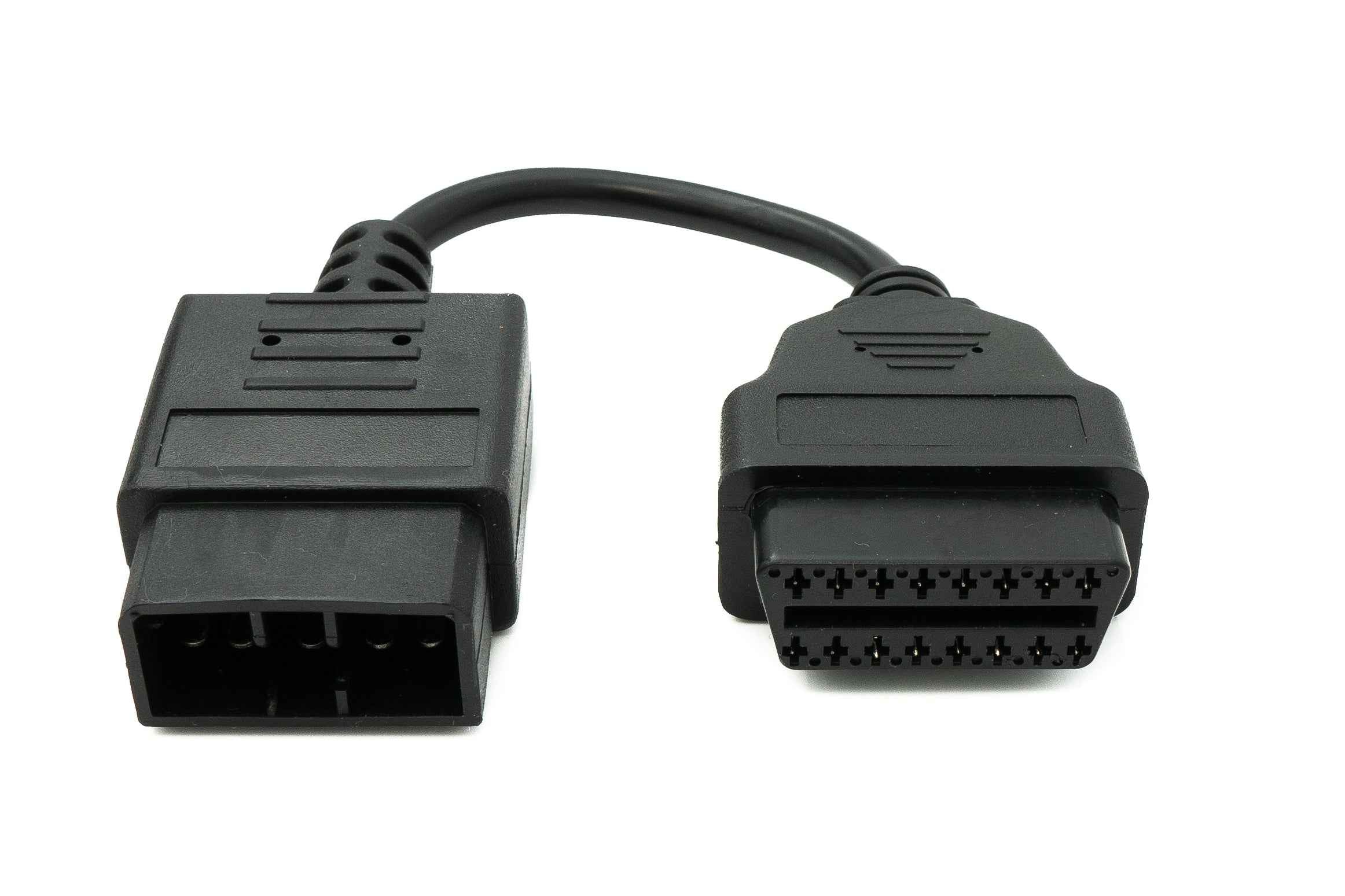 SYSTEM-S OBD Kabel 10 cm OBD 2 Buchse für Subaru 9pin in Schwarz für Auto Diagnose