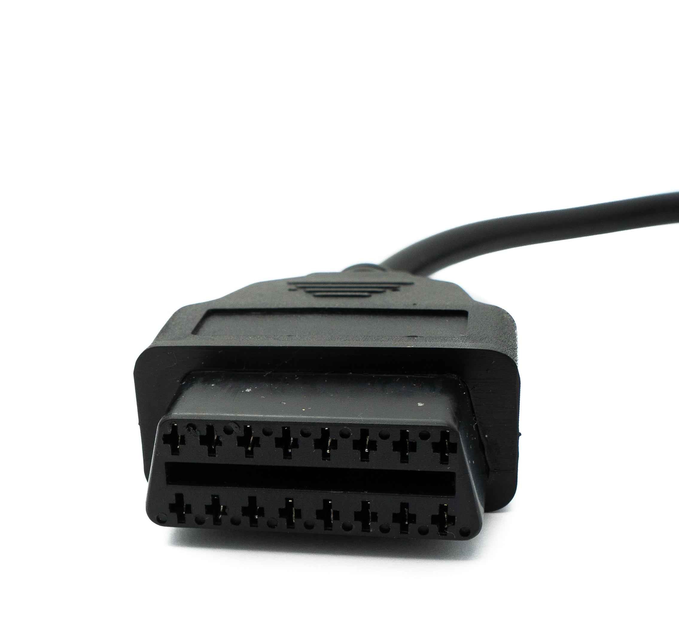 SYSTEM-S OBD Kabel 10 cm OBD 2 Buchse für Subaru 9pin in Schwarz für Auto Diagnose