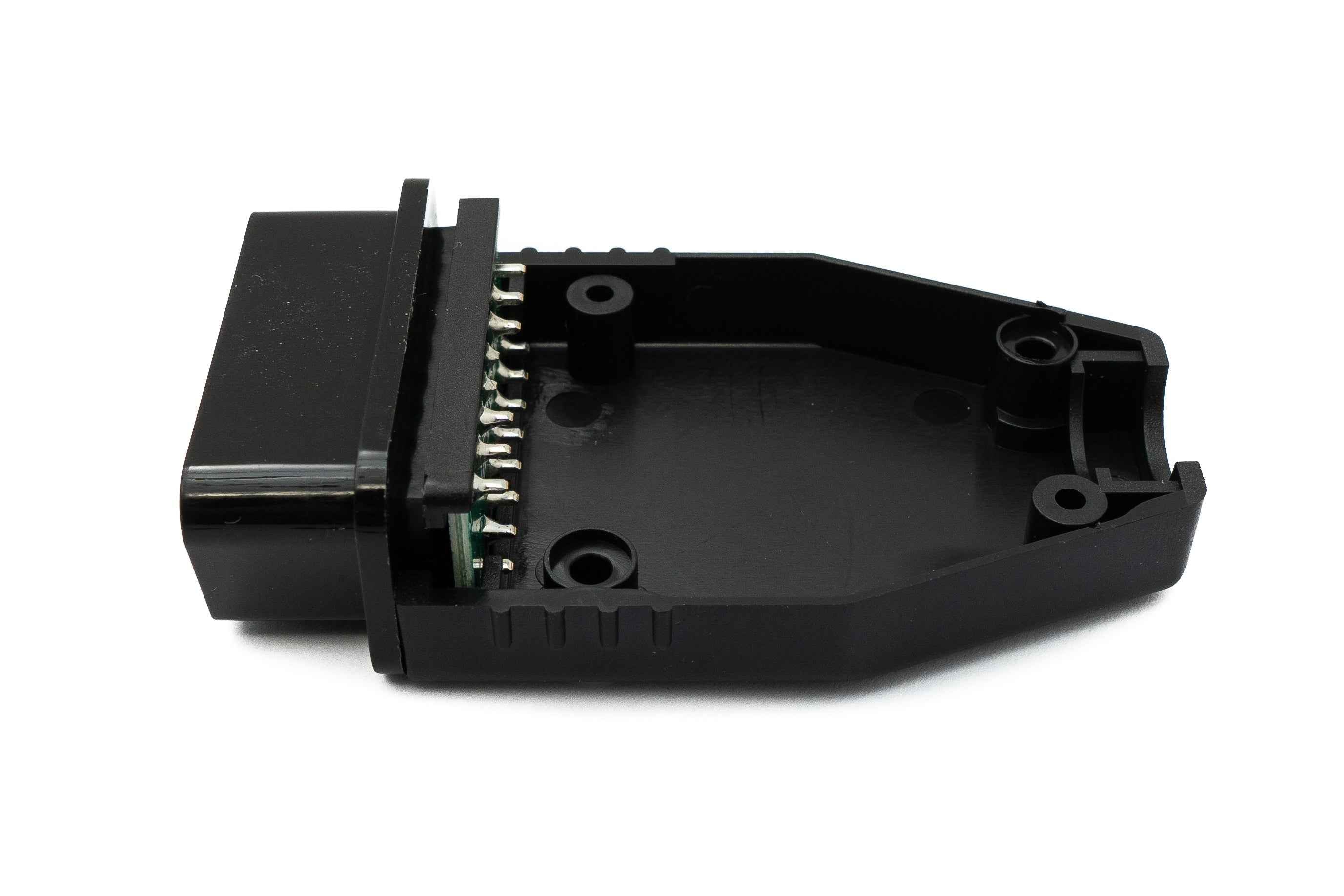 SYSTEM-S OBD Adapter OBD 2 16 pin Stecker Anschluss Kabel in Schwarz für Auto Diagnose