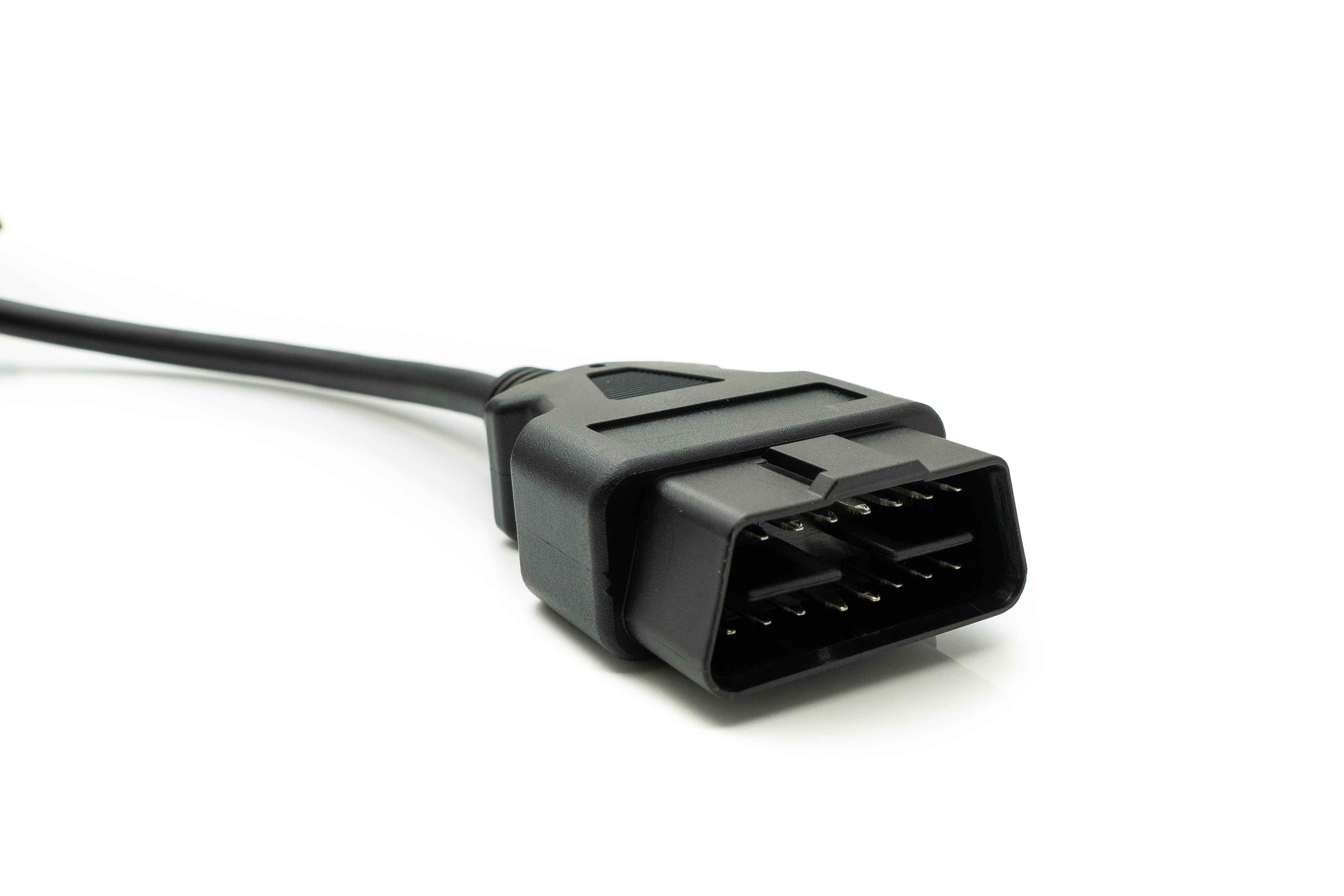SYSTEM-S OBD Kabel 150 cm OBD 2 16pin J1962M Stecker zu J1962F Buchse für Auto Diagnose