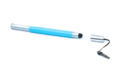 Touchpen Stylus aus Aluminium blau 10 cm ausfahrbar für Tablet Smartphone