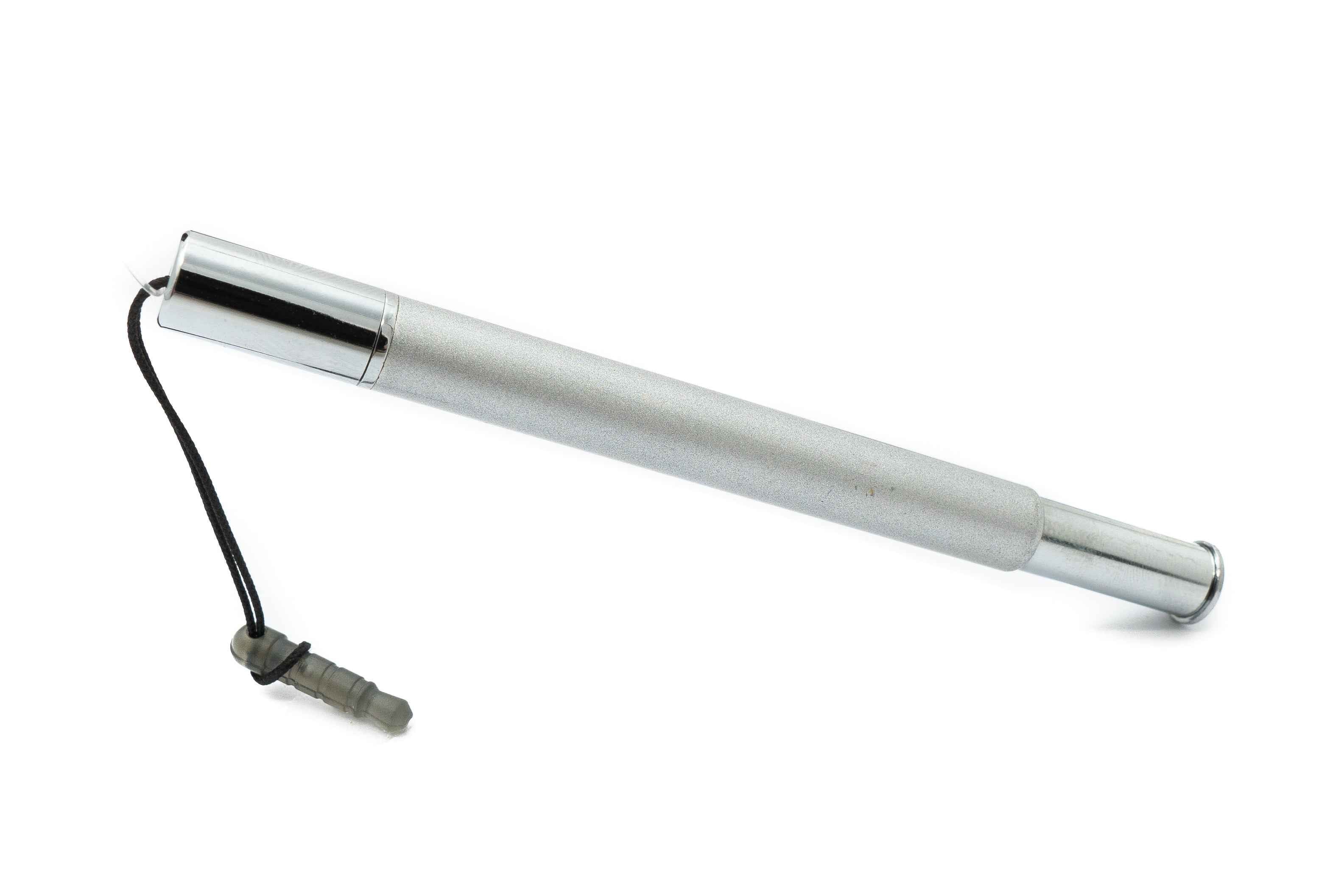 SYSTEM-S Touchpen Stylus aus Aluminium in Grau für Tablet Smartphone Laptop Surface