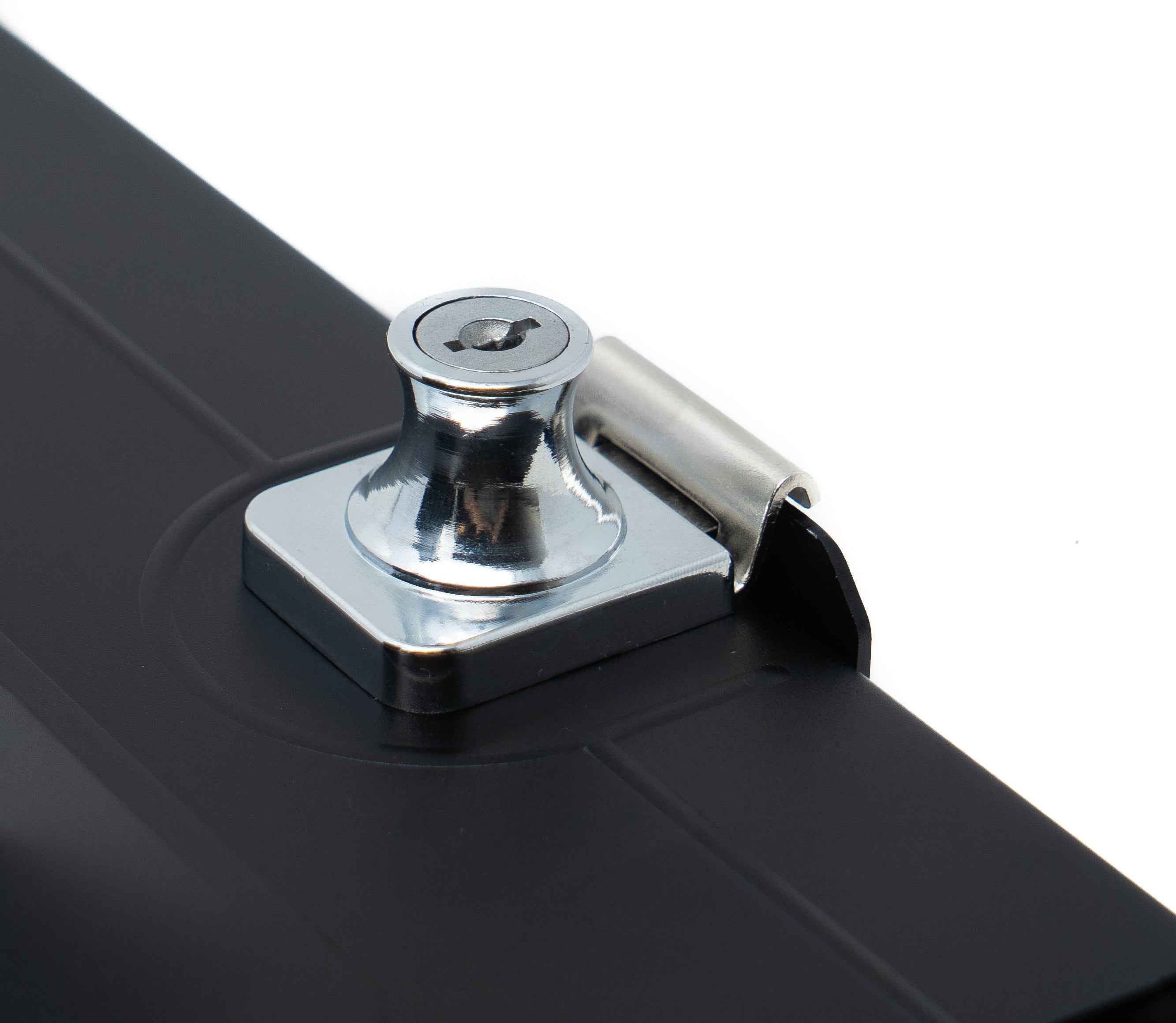 SYSTEM-S Wandhalterung 360° Tischständer abschließbar für iPad 10 Pro 11 Air 4 5 Schwarz