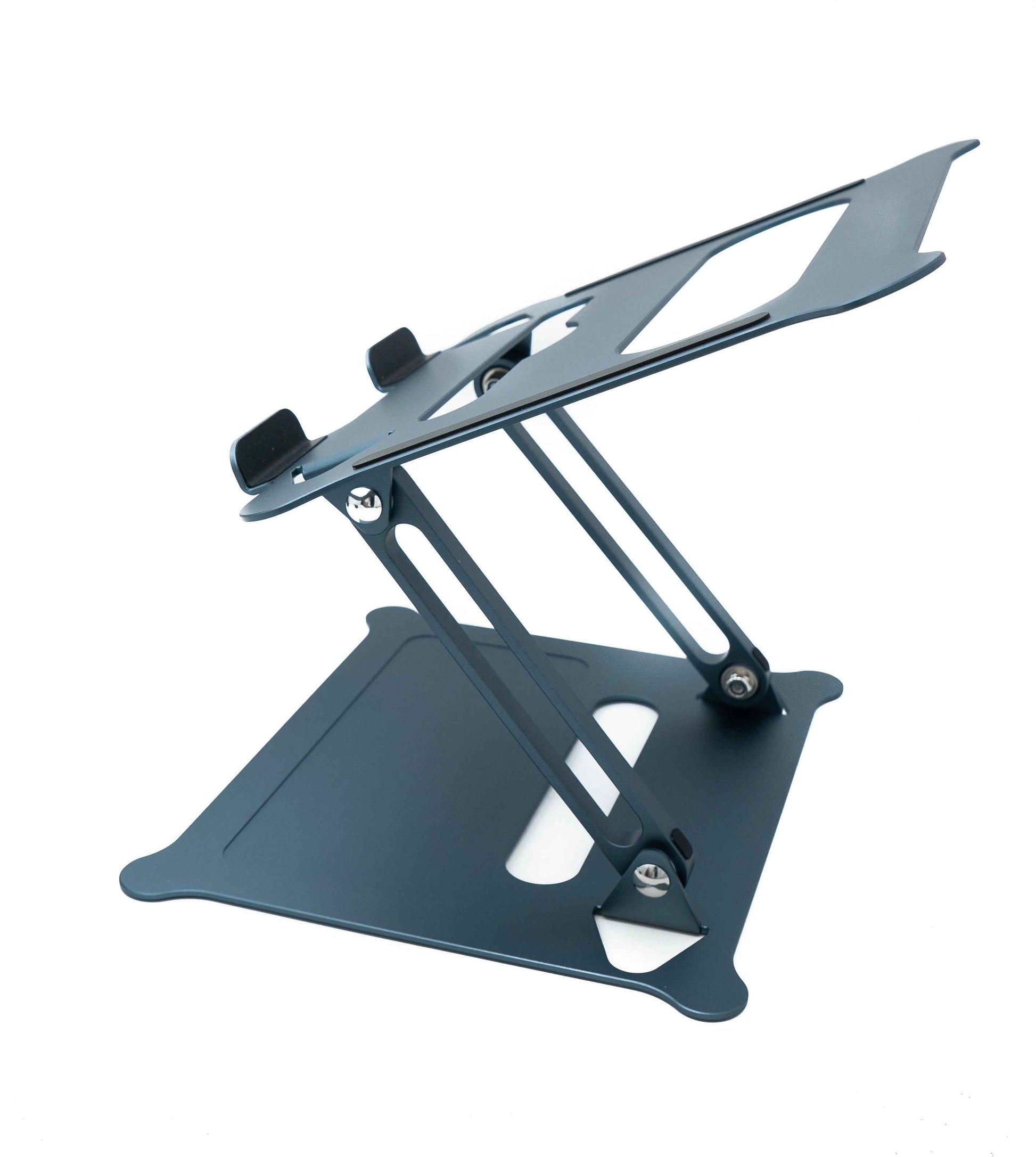 SYSTEM-S Ständer einstellbar zur Kühlung aus Metall in Blau Grau für Notebook Laptop