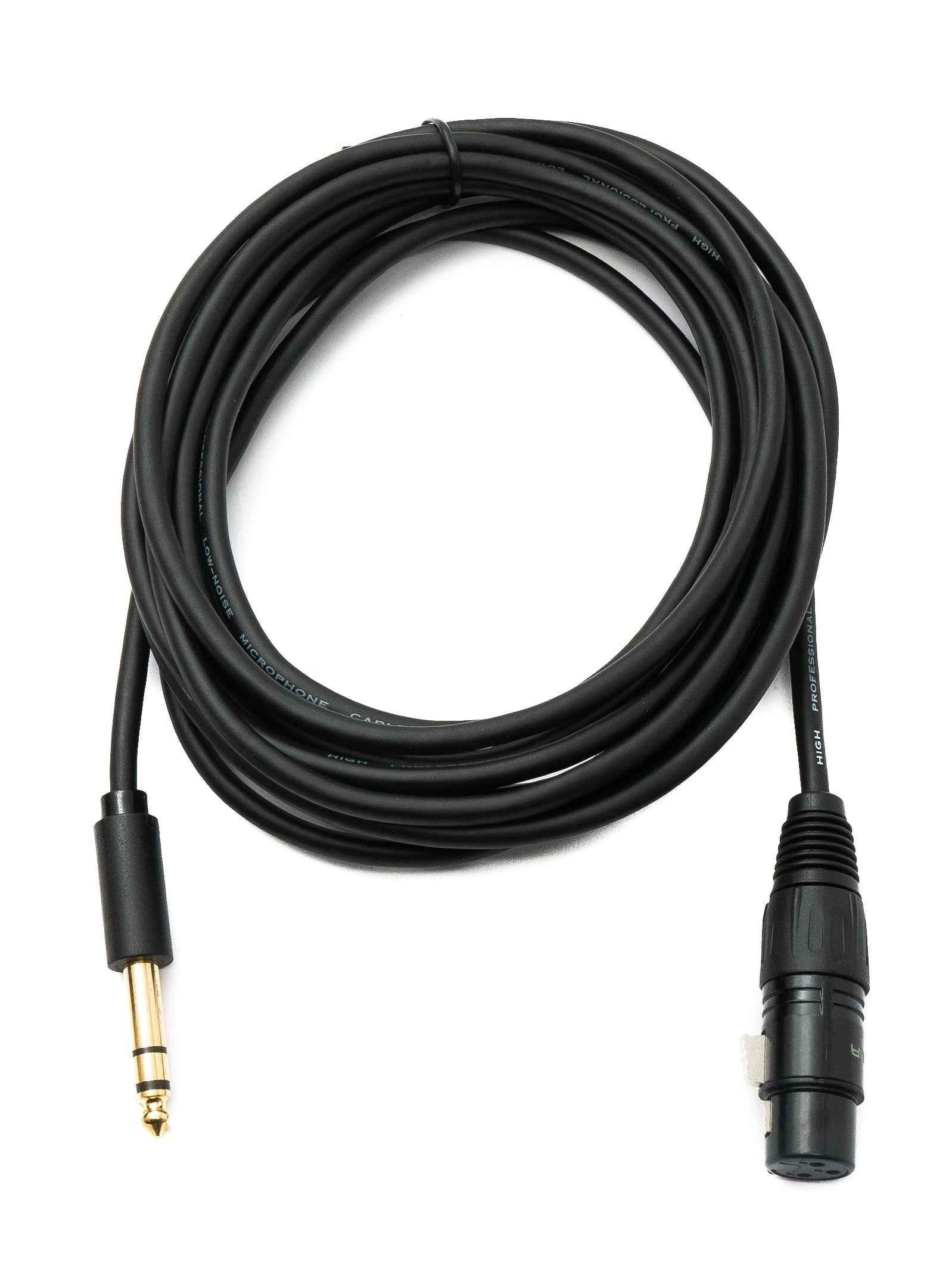 SYSTEM-S Audio Kabel 5 m XLR 3 polig Buchse zu 6.35 mm Klinke Stecker AUX