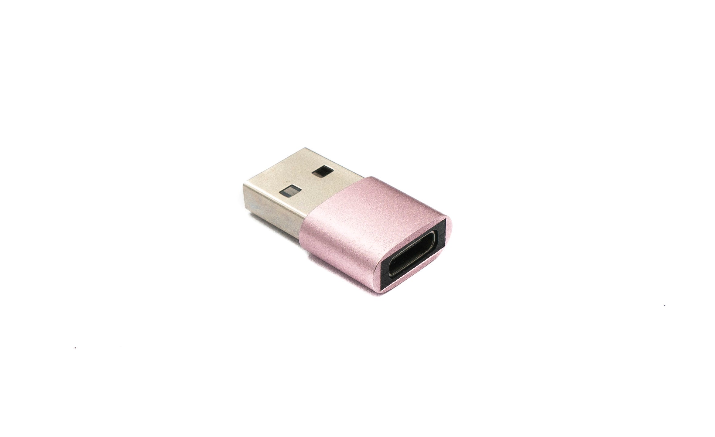 USB-Adapter USB-C Buchse auf USB-A Stecker 2,5 cm pink 86959698 | System-S