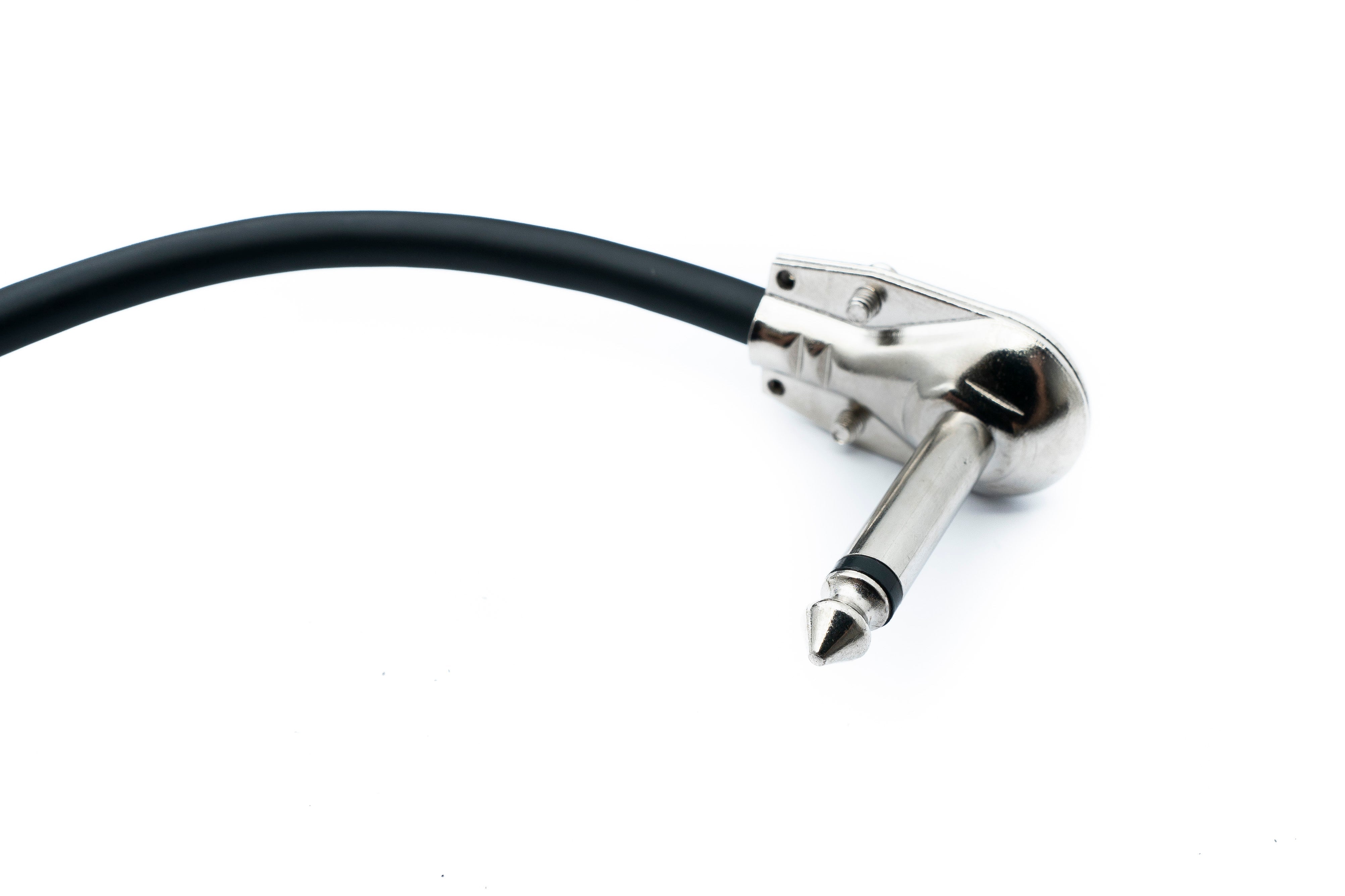 Audiokabel Klinke 6,35 mm 15 cm gewinkelt schwarz 2-polig TS 87212368 | System-S