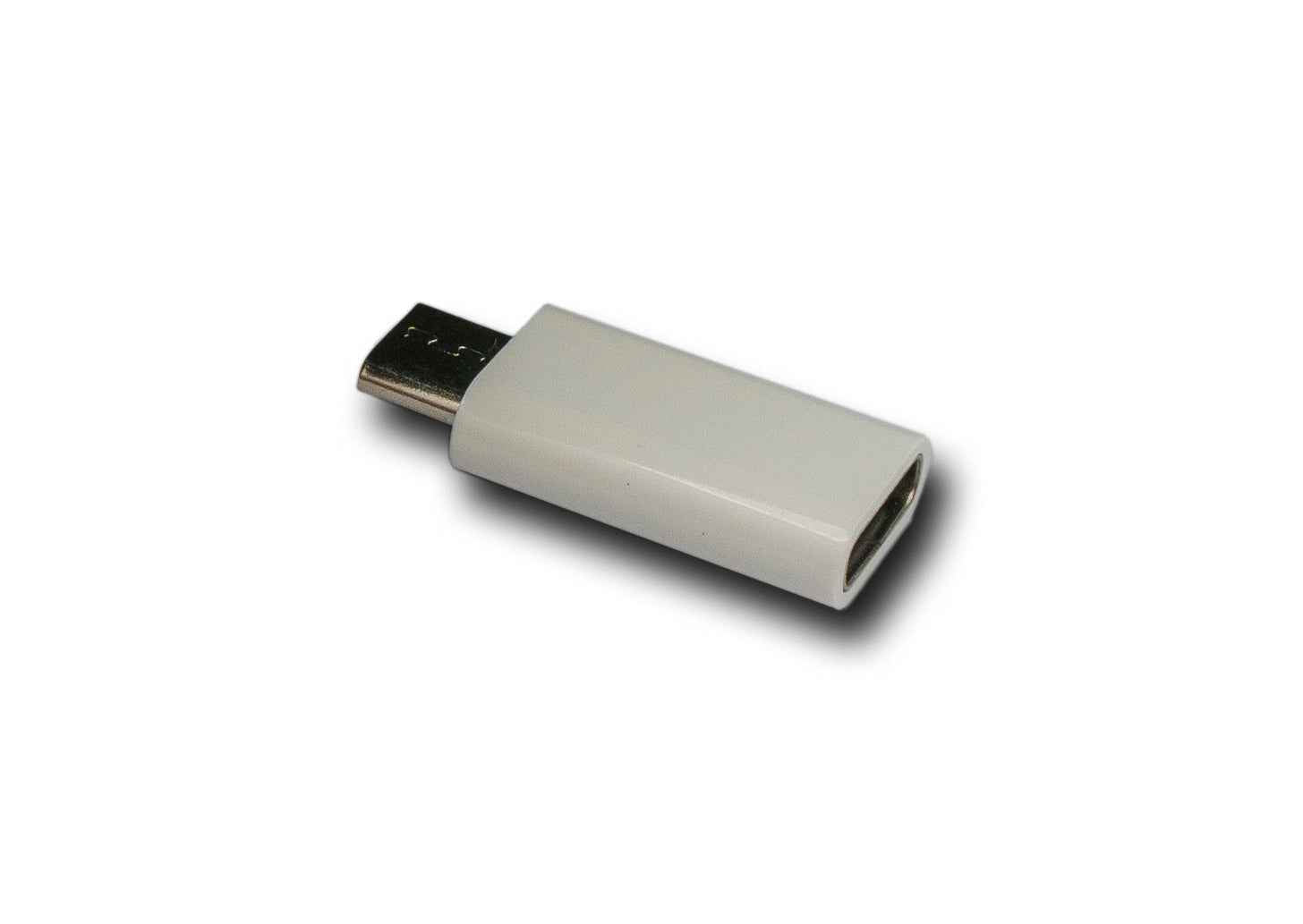 SYSTEM-S USB 3.1 Adapter Typ C Buchse zu 2.0 Micro B Stecker in Weiß