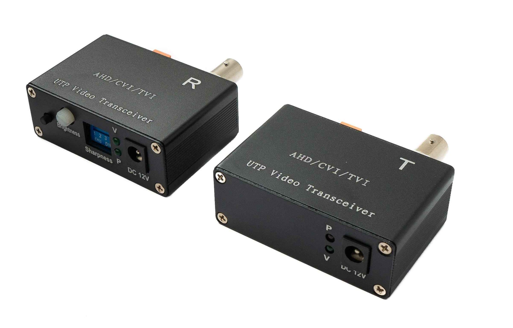 SYSTEM-S 75 Ohm Transceiver Set BNC zu Cat5E Cat6 Video für AHD TVI CVI/PAL NTSC