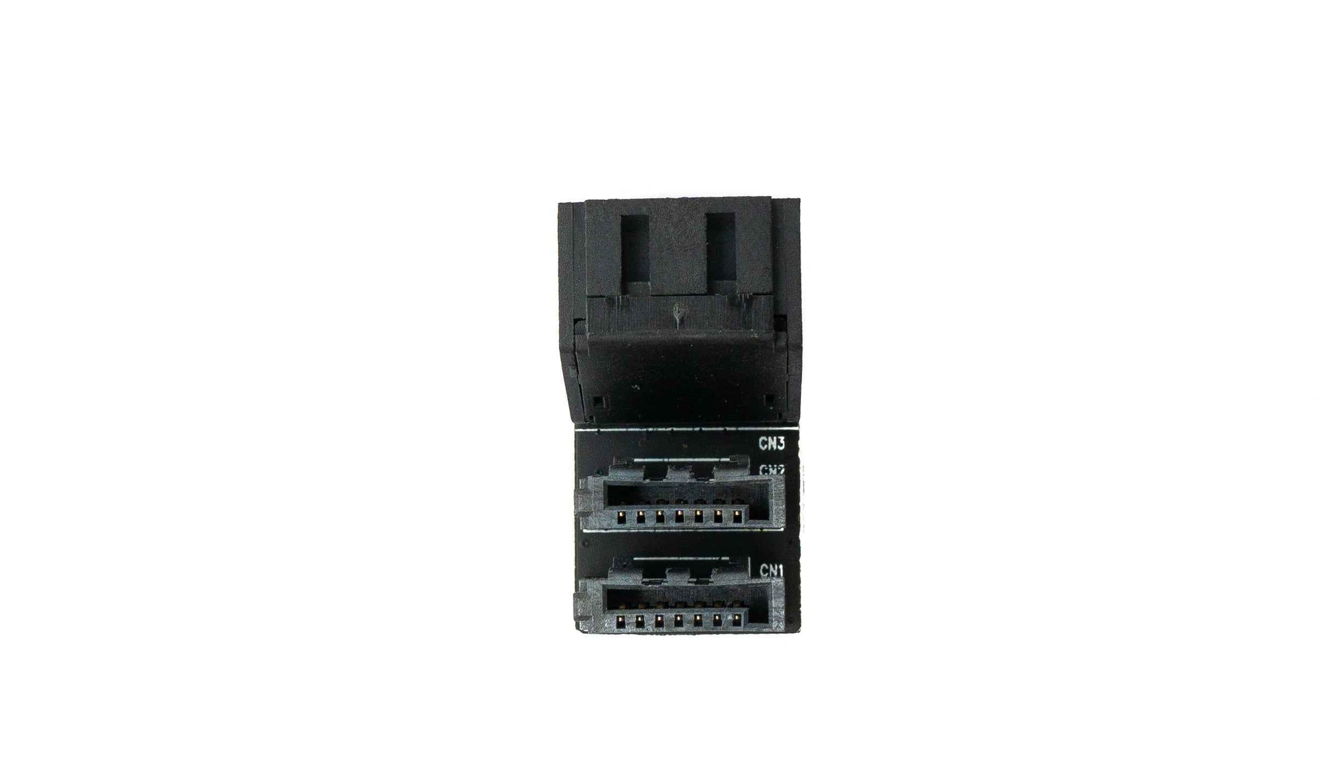 SYSTEM-S SATA Adapter 2x 7Pin Buchse zu 2x Stecker Kabel 90° für Mainboard SSD HDD