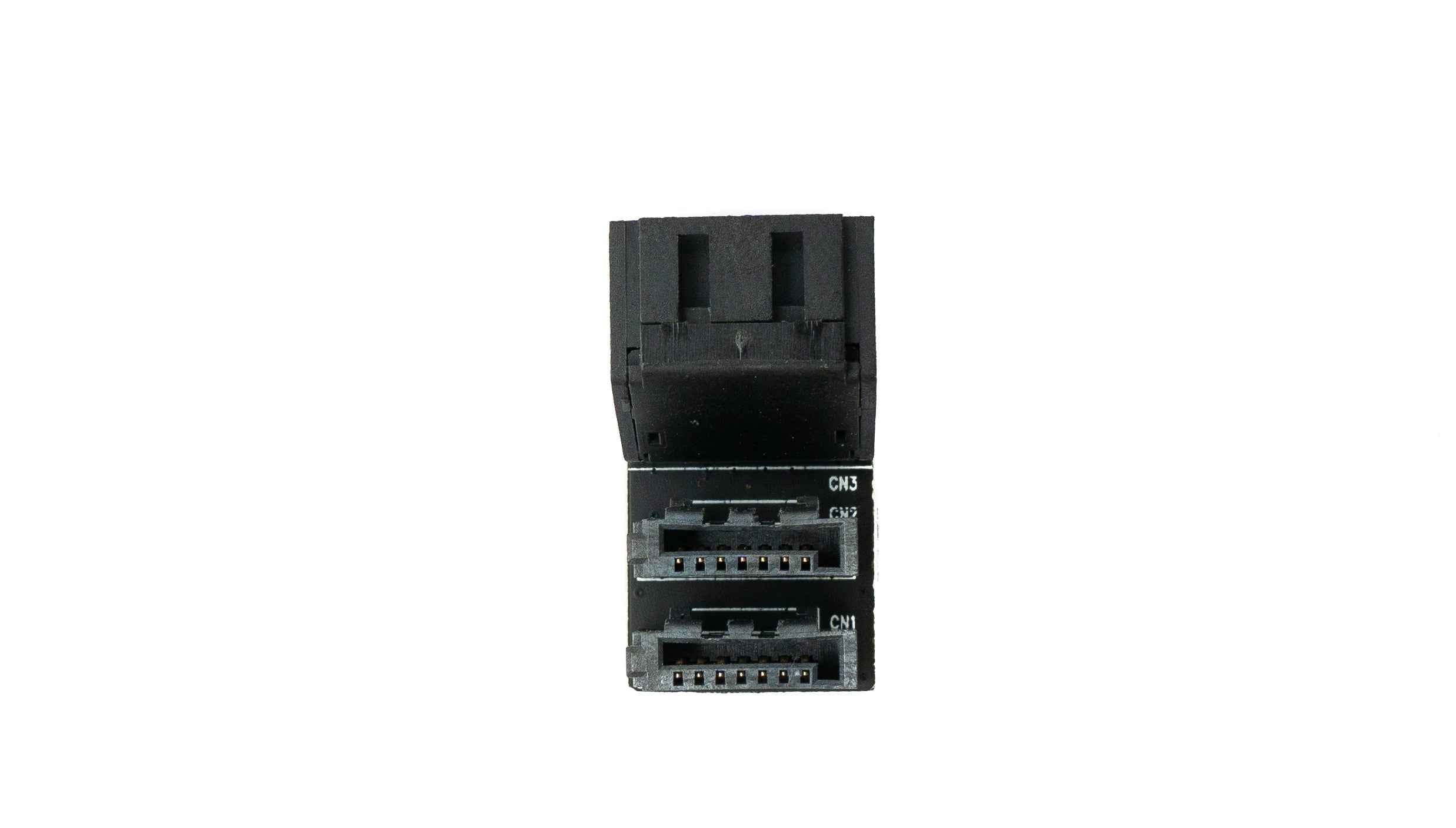 SYSTEM-S SATA Adapter 2x 7Pin Buchse zu 2x Stecker Kabel 90° für Mainboard SSD HDD