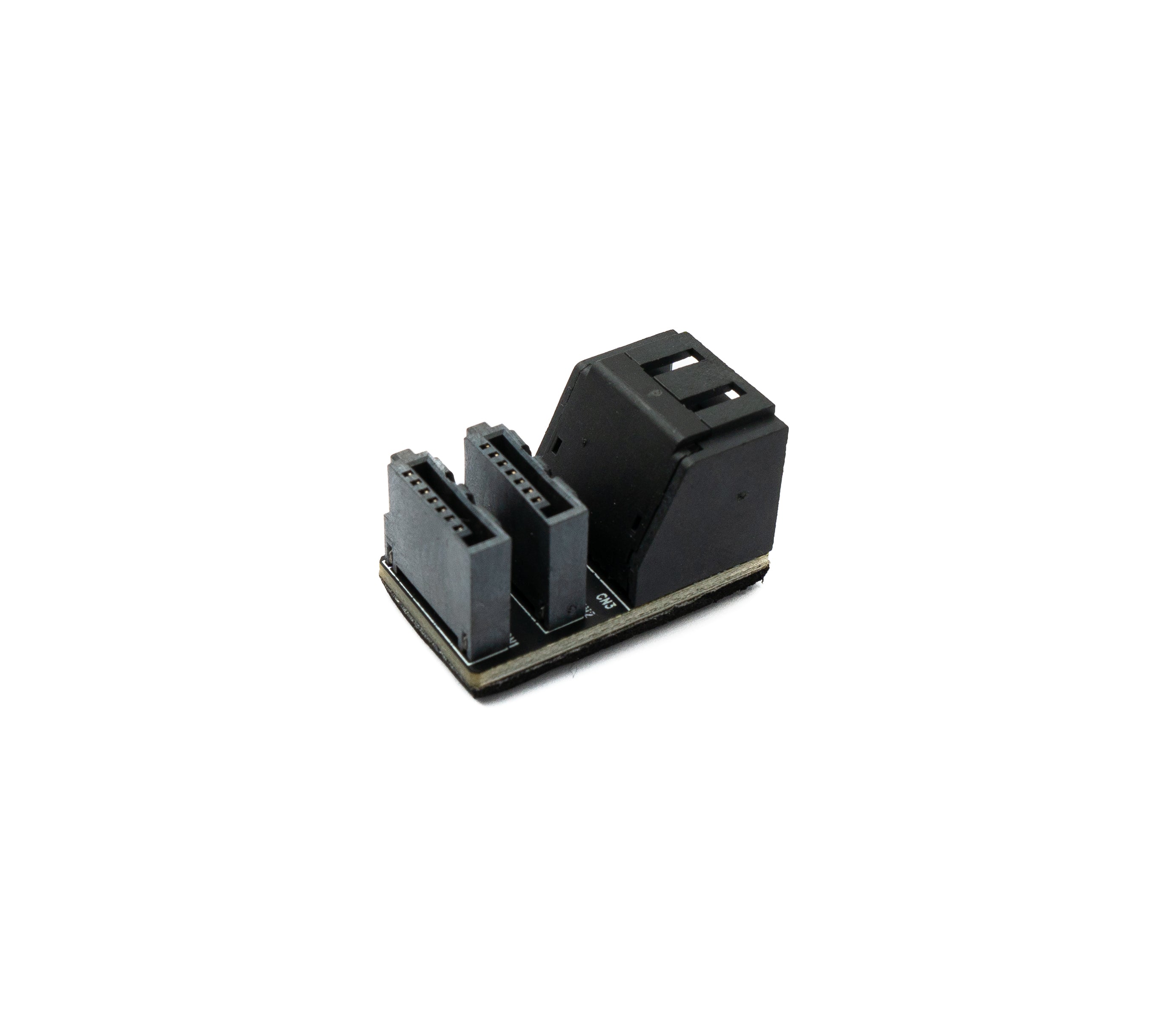 SATA-Adapter 2x 7Pin Buchse zu 2x Stecker 90° 15 cm Kabel für Mainboard SSD HDD