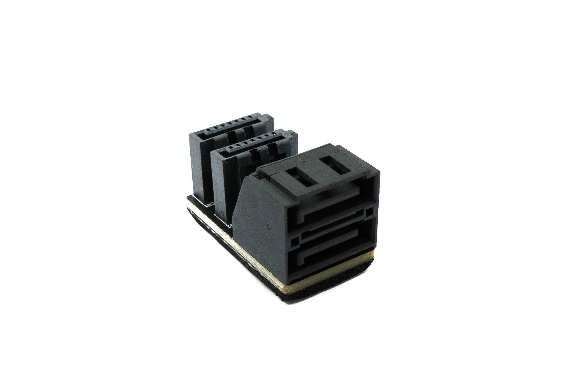 SYSTEM-S SATA Adapter 2x 7Pin Buchse zu 2x Stecker Kabel 90° für Mainboard SSD HDD