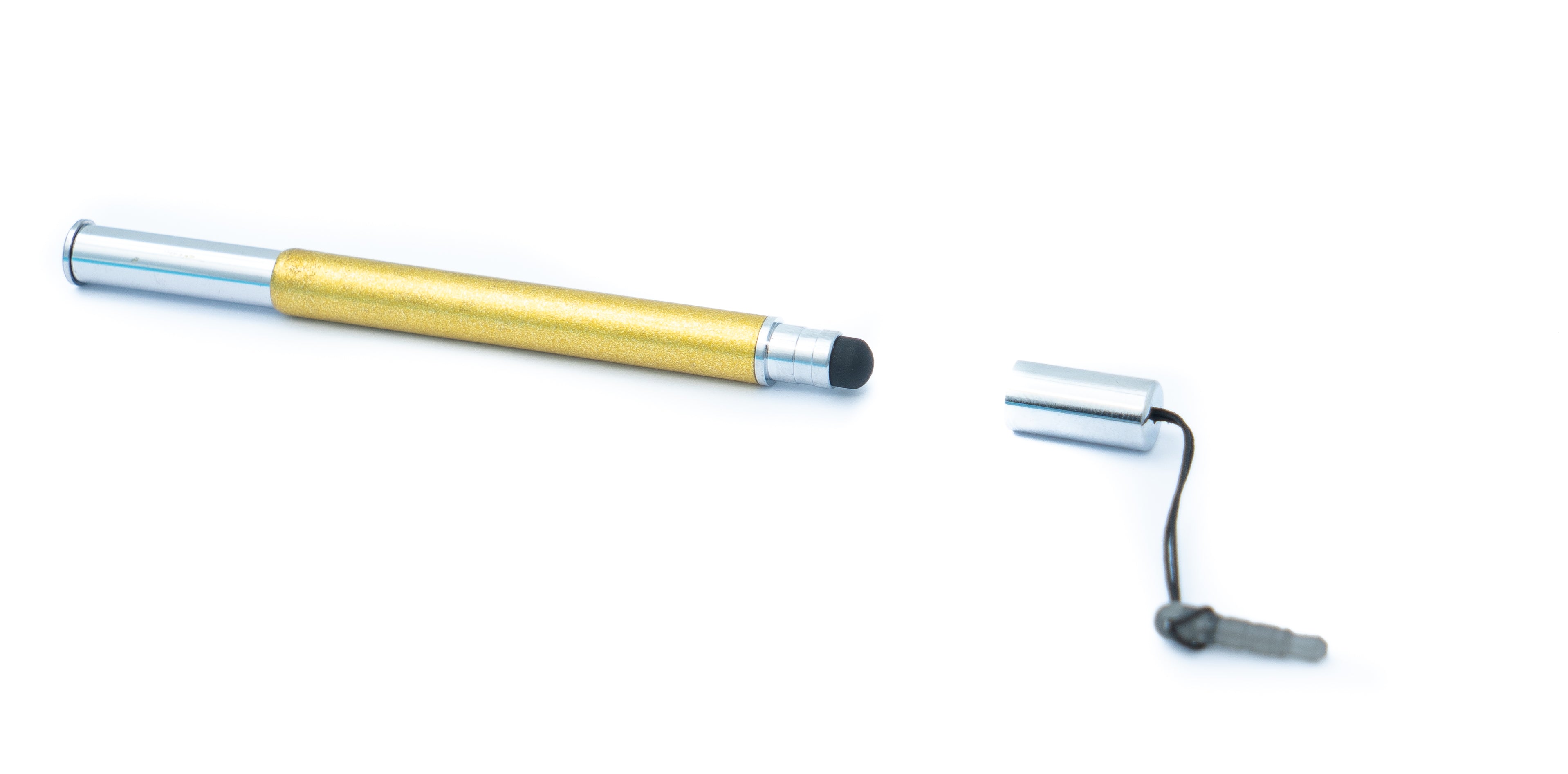 Touchpen Stylus aus Aluminium gelb 10 cm für Tablet Smartphone 82140746