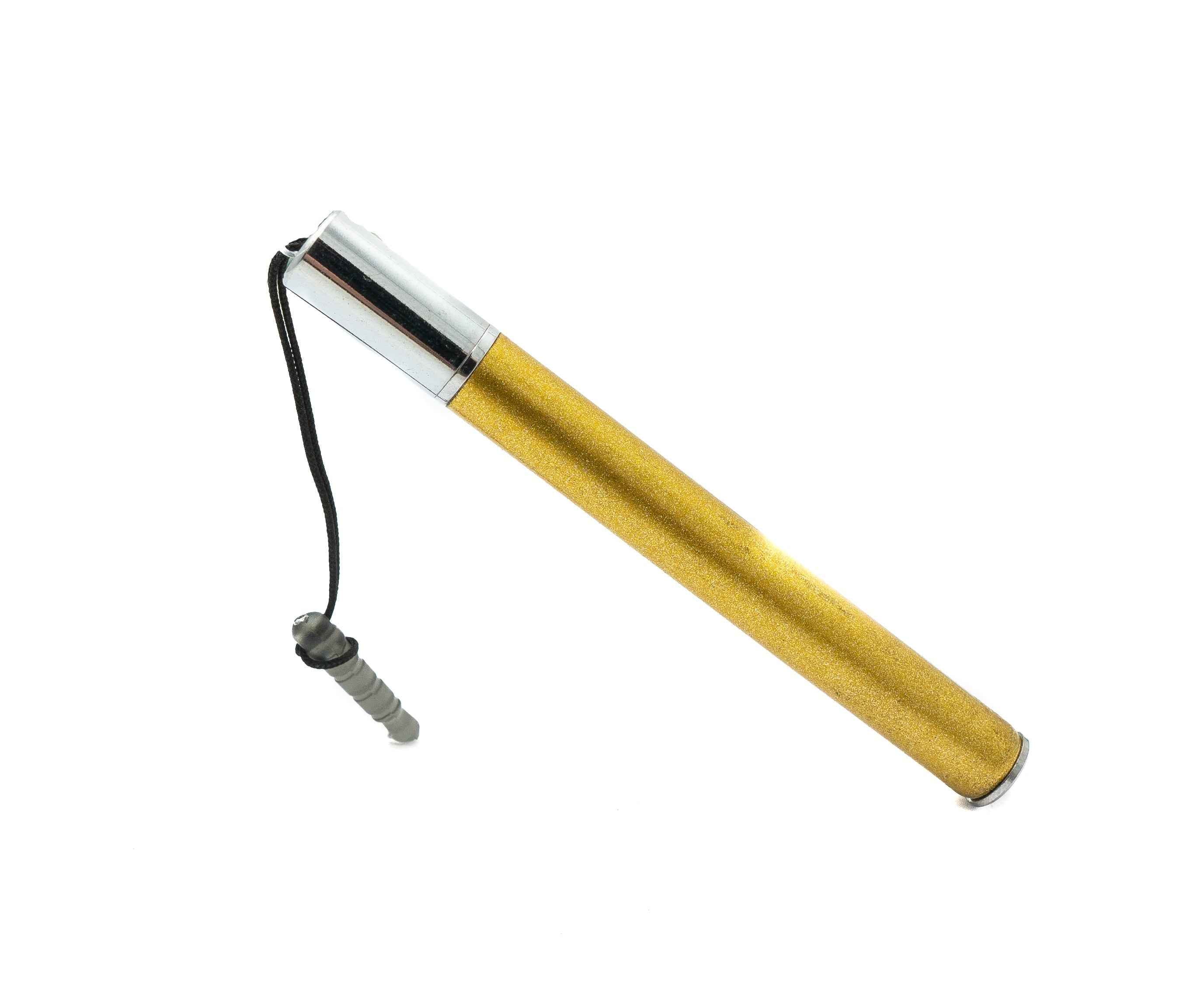 SYSTEM-S Touchpen Stylus aus Aluminium in Gelb für Tablet Smartphone Laptop Surface