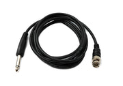 SYSTEM-S Audio Kabel 180 cm 6.35 mm Klinke Stecker zu BNC Buchse AUX in Schwarz